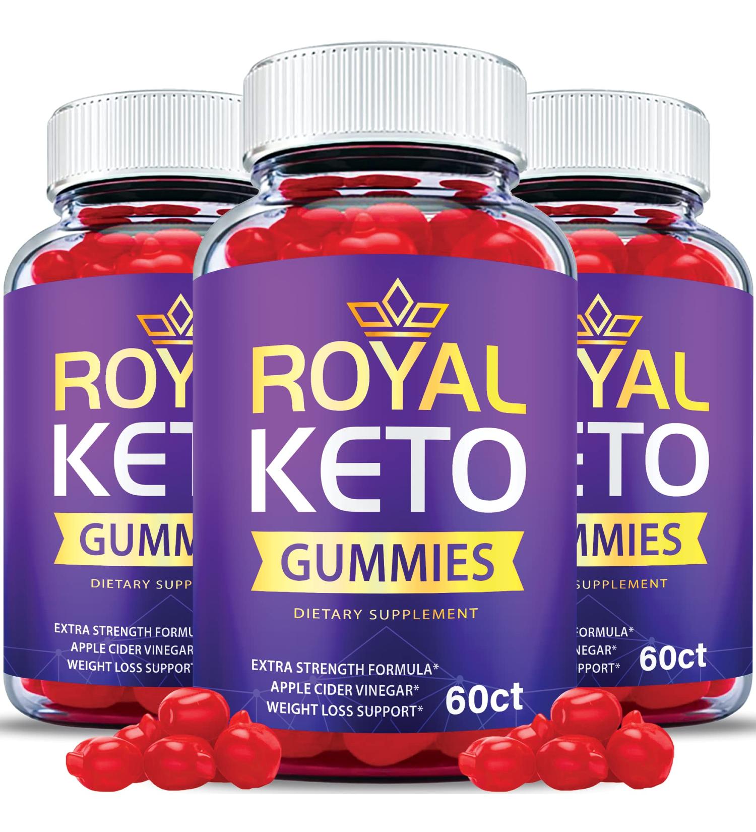 3 Pack Royal Keto Gummies - Vegan Formula with Apple Cider Vinegar and Beet Root - 1000mg Advanced Strength - 180 Gummies - Buy Online on GoSupps.com