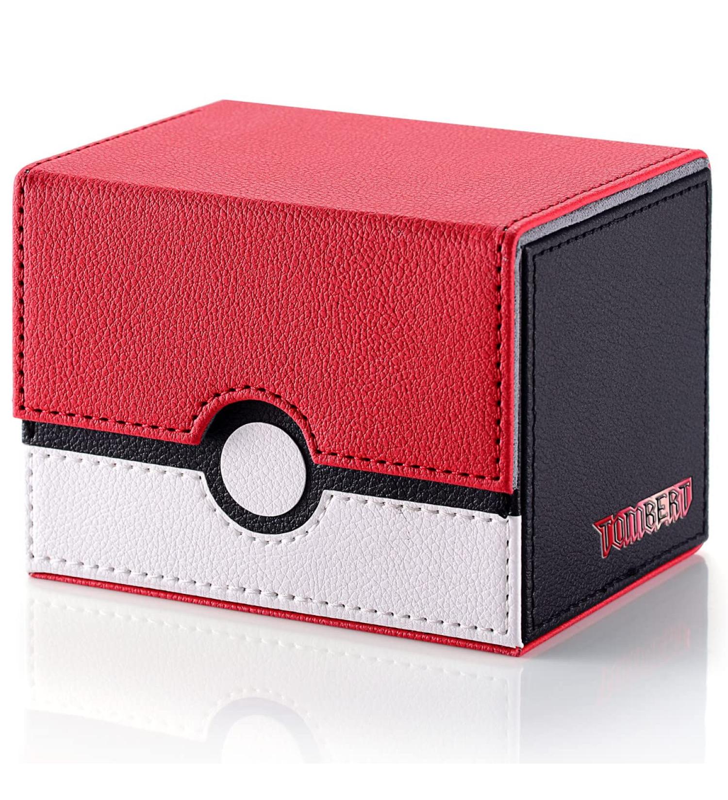Tombert 150+ Premium Deck Box Case - Red & White | Fits 100+ Sleeved Cards | TCG Trading Card Games - Buy Online on GoSupps.com