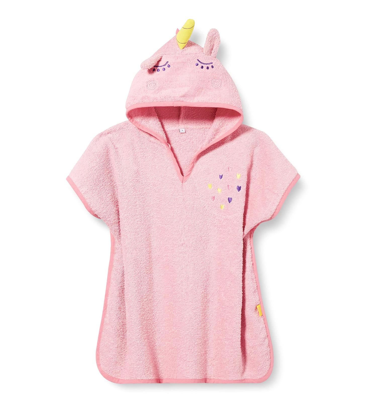 Playshoes Unisex Children's Unicorn Terry Cloth Poncho Bathrobe Towel S (0-4 Years) - Soft & Absorbent in International Shipping - Buy Online on GoSupps.com