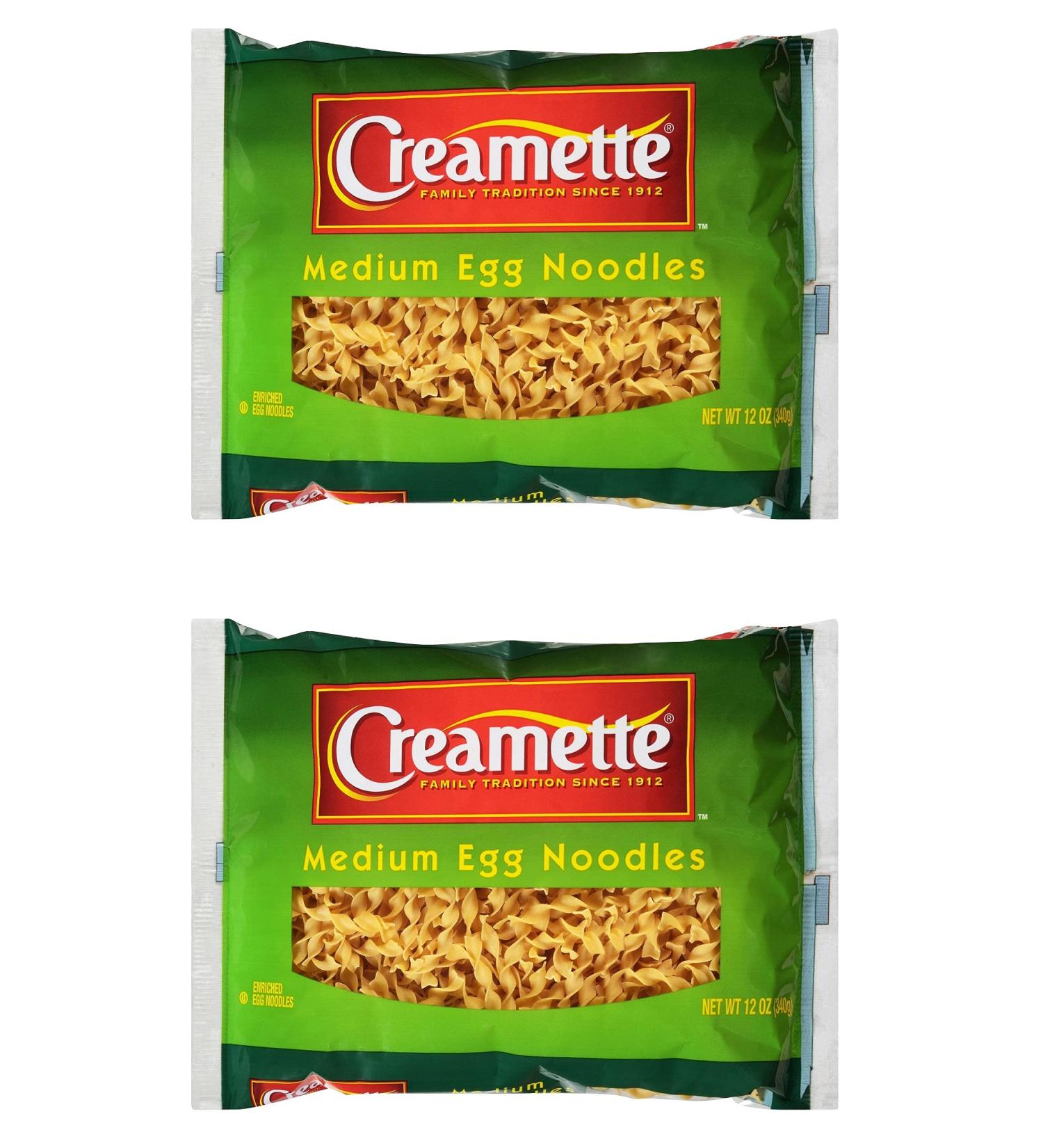 Creamette Medium Egg Noodles - 12 Ounce (Pack of 2) - Buy Online on GoSupps.com