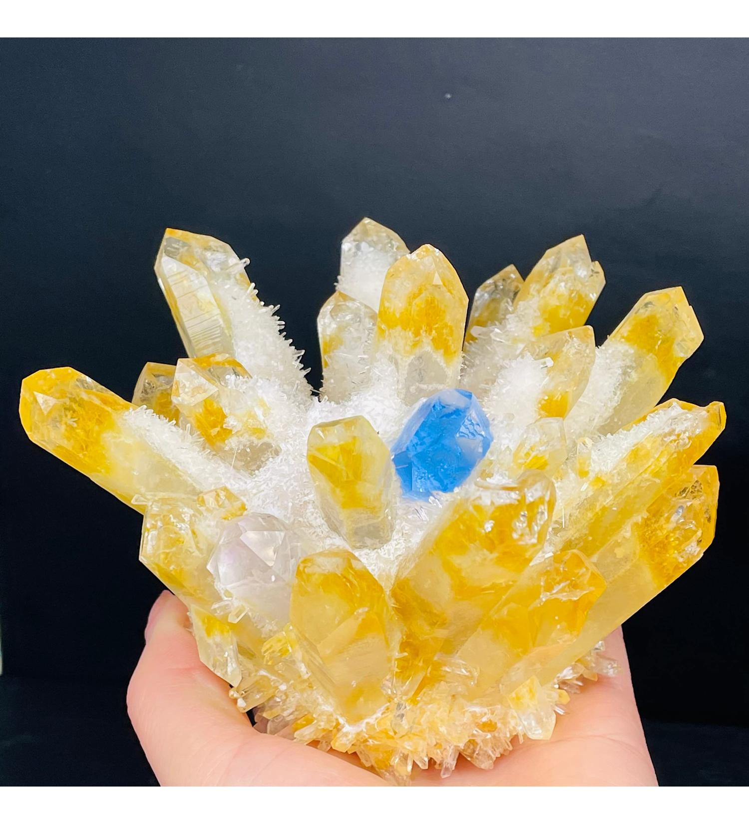 Natural Crystal Rough Natural Crystal 1Pcs Natural Ghost Phantom Quartz Crystal Cluster Rock Stones and Crystals Specimen Home Deco (Size : 600-650g) - Buy Online on GoSupps.com