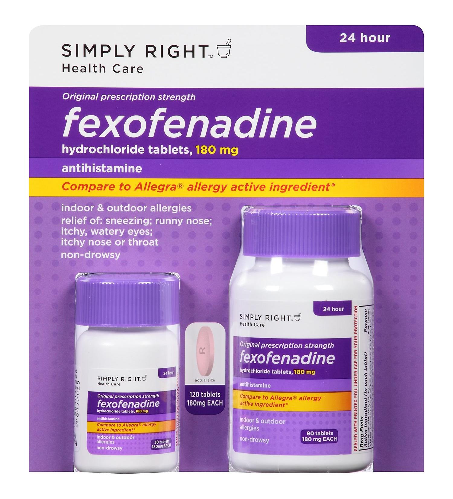 Member's Mark Fexofenadine Hydrochloride Antihistamine - 120 ct.