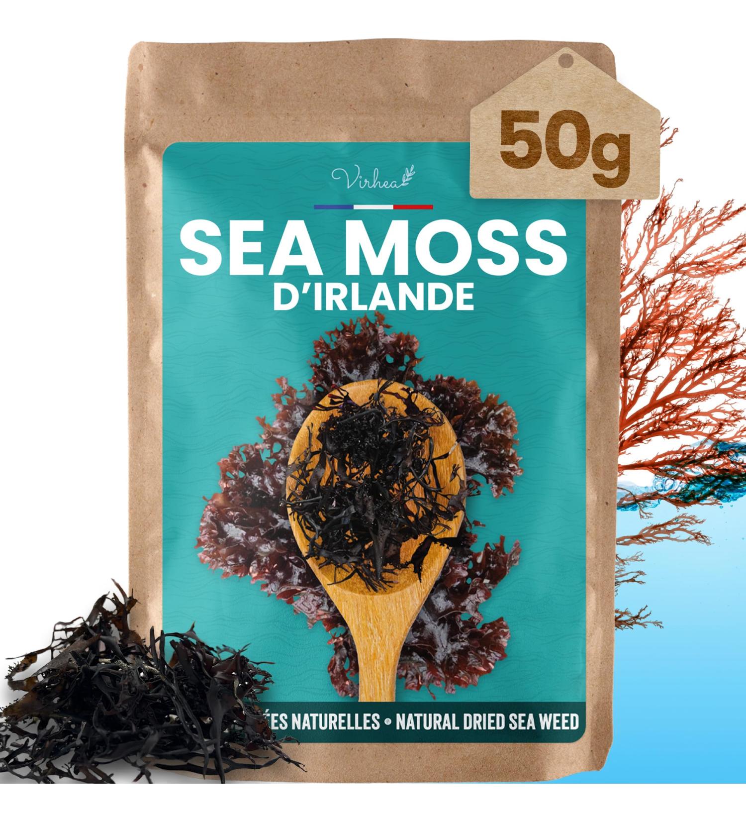 VIRHEA Sea Moss 50g Enti re Mousse de Mer Irlandaise Algue S ch e Naturelle - Buy Online on GoSupps.com