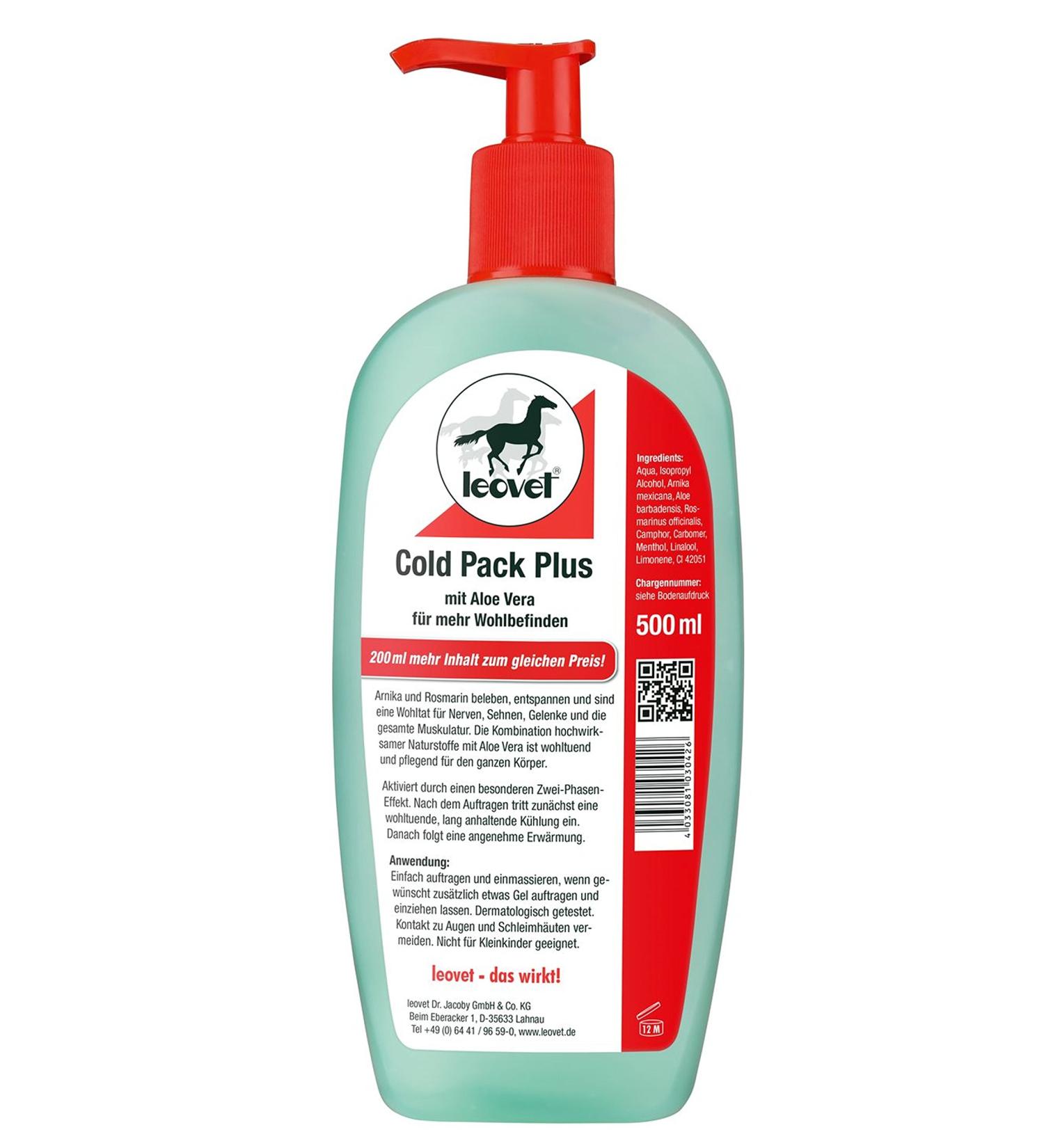 Leovet Pharmacist's Horse Ointment Cold Pack Plus | 500ml dispenser