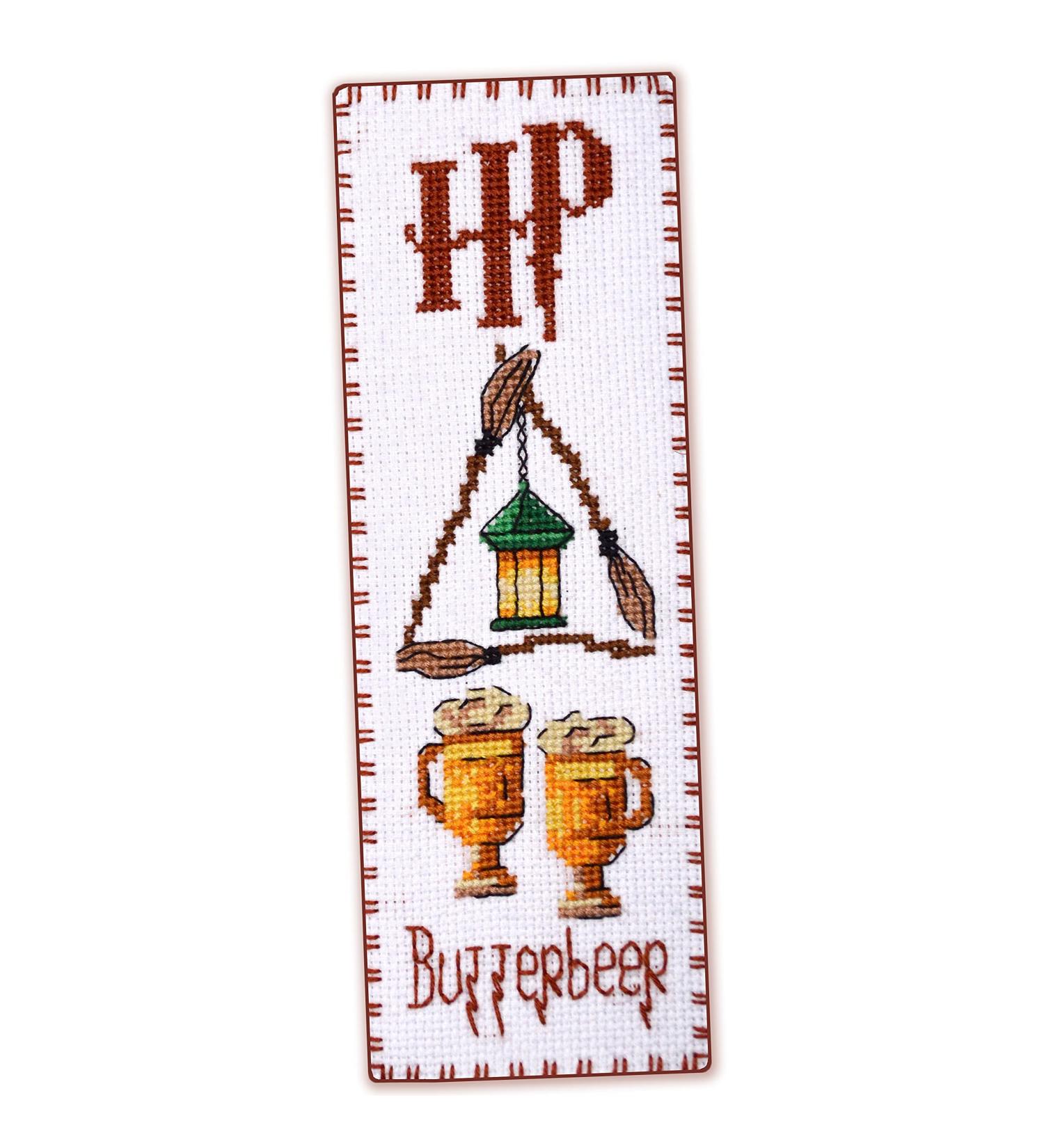 Three Broomsticks Cross Stitch Bookmark Kit DIY Hand Embroidery Set 2.36x7.70 in (6x19.5 cm) - Buy Online on GoSupps.com