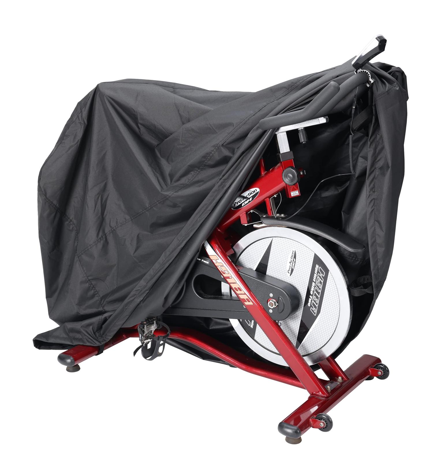 Pro Bike Tool Exercise Spin Bike Cover Protective Rain Sun UV Dust Wind Snow Proof Bicycle Upright Indoor Cycling Protective Covers for Fitness Stationary Bikes - Buy Online on GoSupps.com