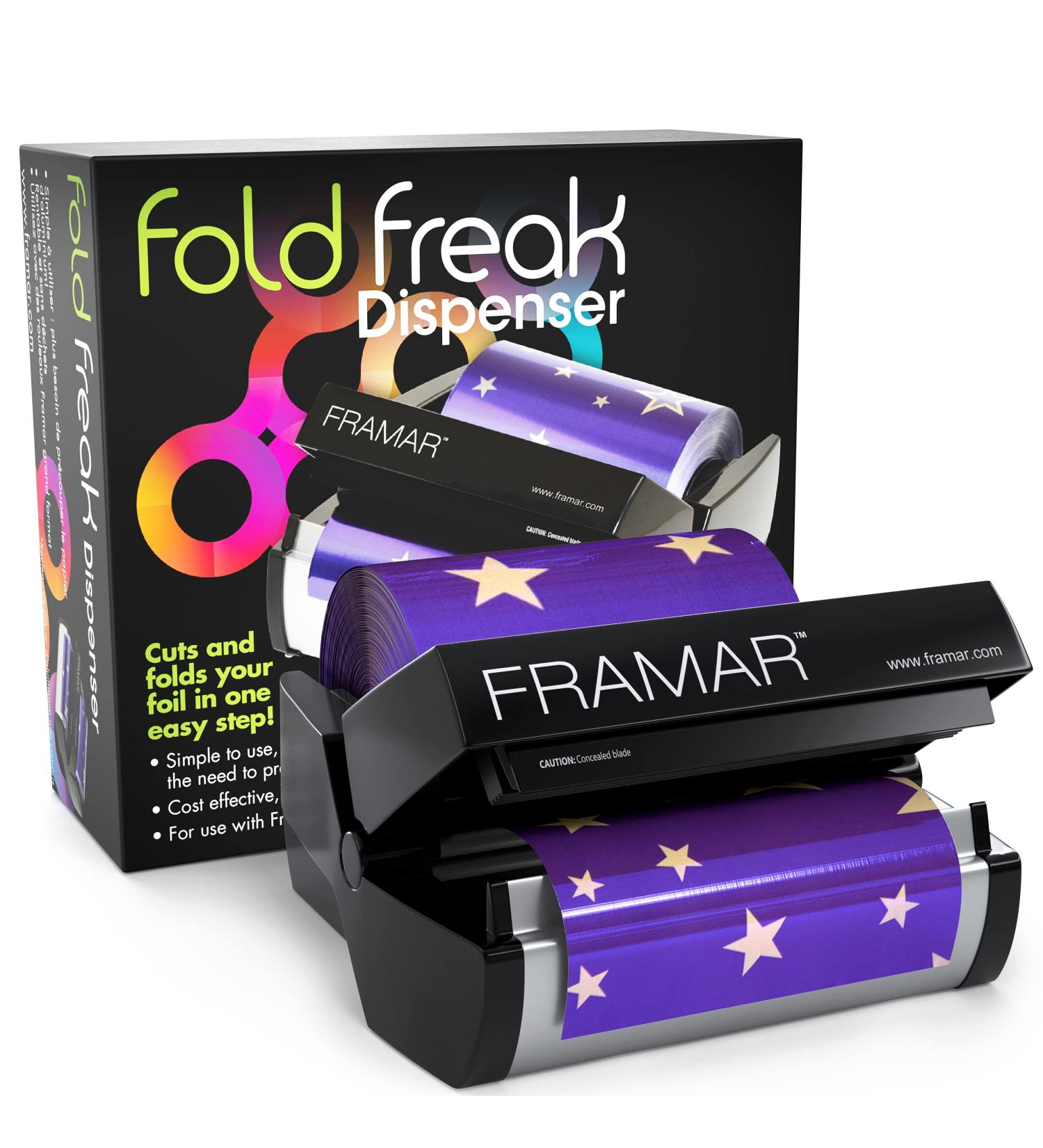 Framar Fold Freak Foil Dispenser - Professional Aluminum Hair Foils Cutter and Folder - Buy Online on GoSupps.com