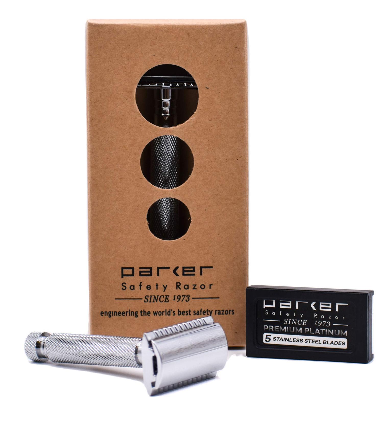 Parker Safety Razor 97R - Premium 120g Razor for a Close Comfortable Shave | Buy Internationally - Buy Online on GoSupps.com
