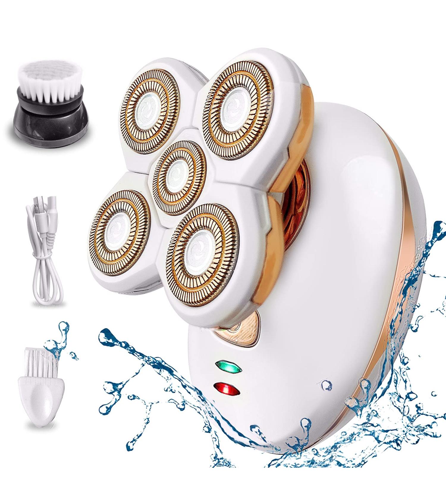 2021 Upgrade Electric Lady Shaver - Painless Bikini Razor & Cleansing Brush - Rechargeable and Cordless Women's Shaver for Hair Removal on Legs, Face, Body & Lips - Waterproof - Buy Online on GoSupps.com