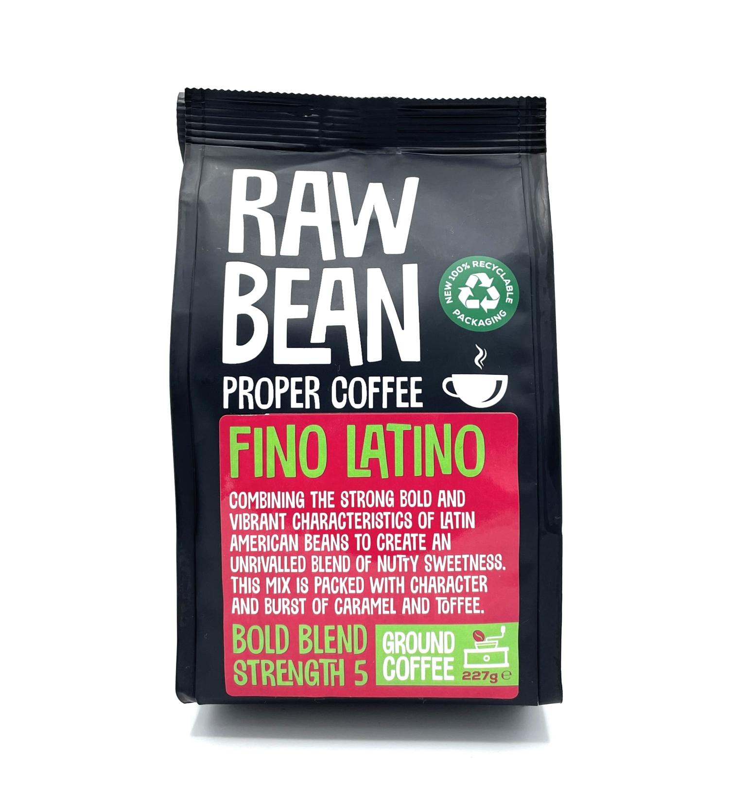 Raw Bean Filter Coffee (Fino Latino) Toffee Latino Fusion - Buy Online on GoSupps.com
