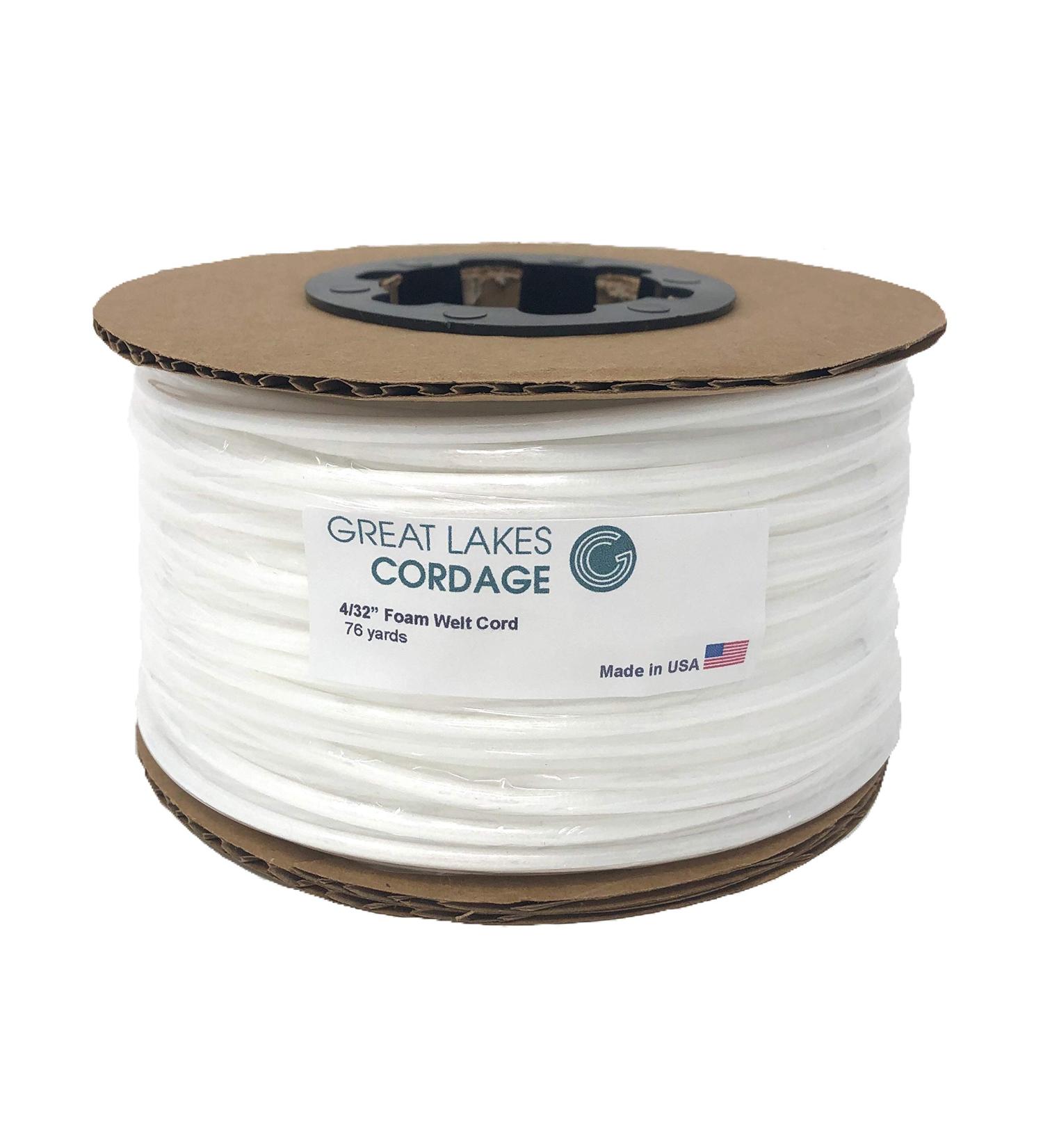 4/32" Upholstery Firm Plastic Foam Welt Cord Piping (76 yds) - Buy Online on GoSupps.com