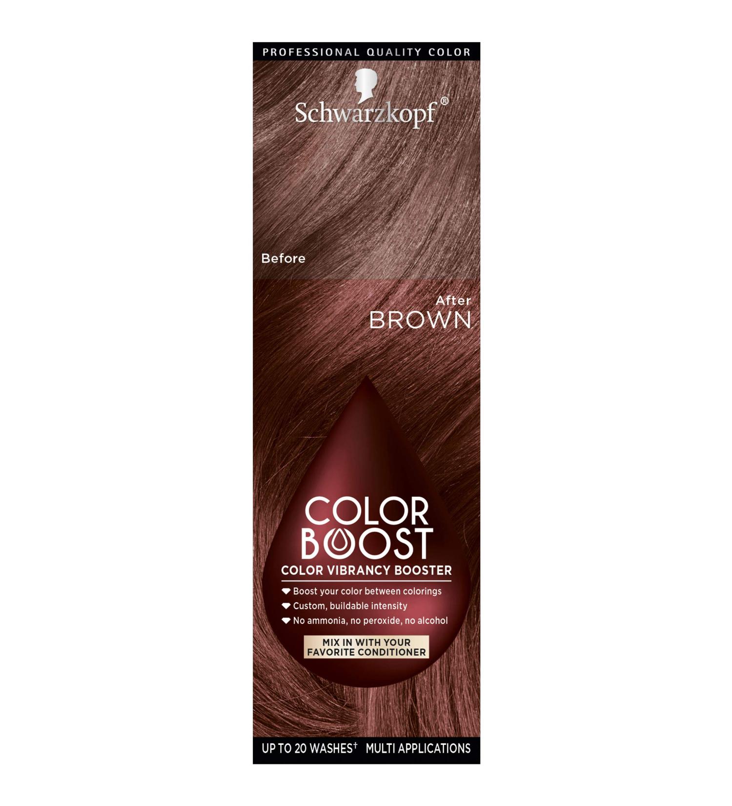 Schwarzkopf Color Boost Color Vibrancy Booster Brown Brown 1 Count (Pack of 1)