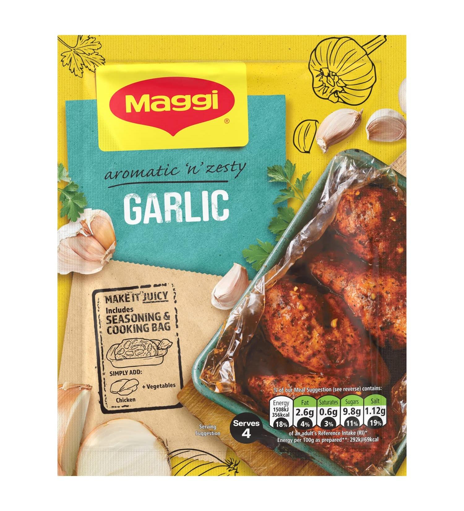 Maggi So Juicy Garlic Chicken Seasoning Mix 30g - Delicious Flavor Boost for Chicken Dishes - Buy Online on GoSupps.com