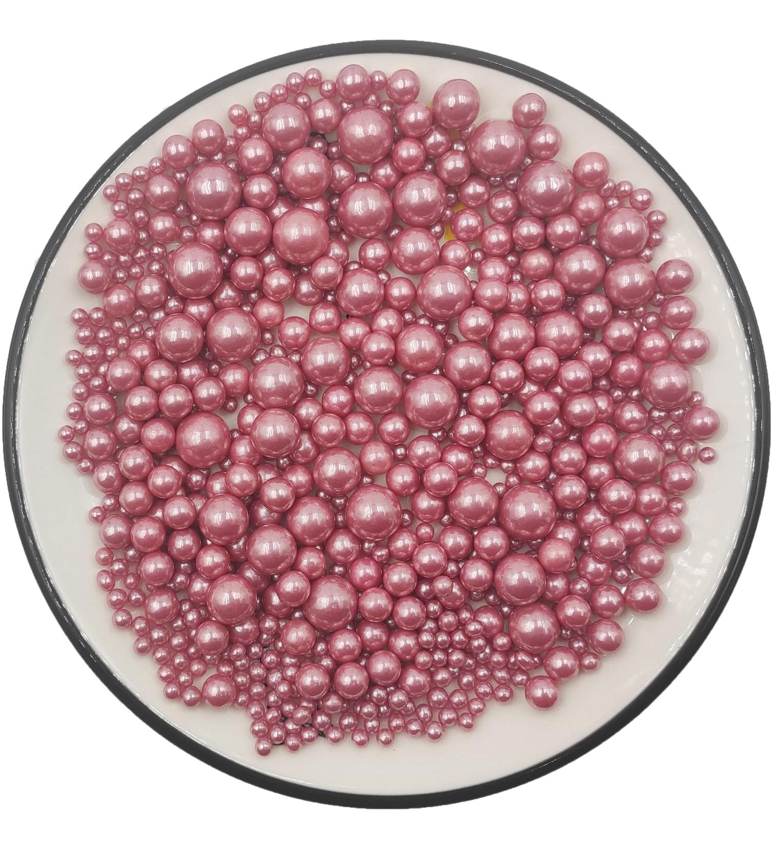 Edible Rose Gold Sugar Pearls | Premium Dessert Sprinkles for Cakes Cupcakes & Cookies - Perfect for Weddings & Celebrations - Buy Online on GoSupps.com