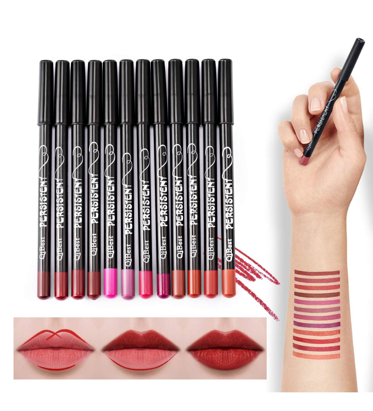 Buy Mimore 12th Specialist Lip Liner Pencil Set - Matte Smooth Waterproof Lip Makeup Kit for Women - Buy Online on GoSupps.com