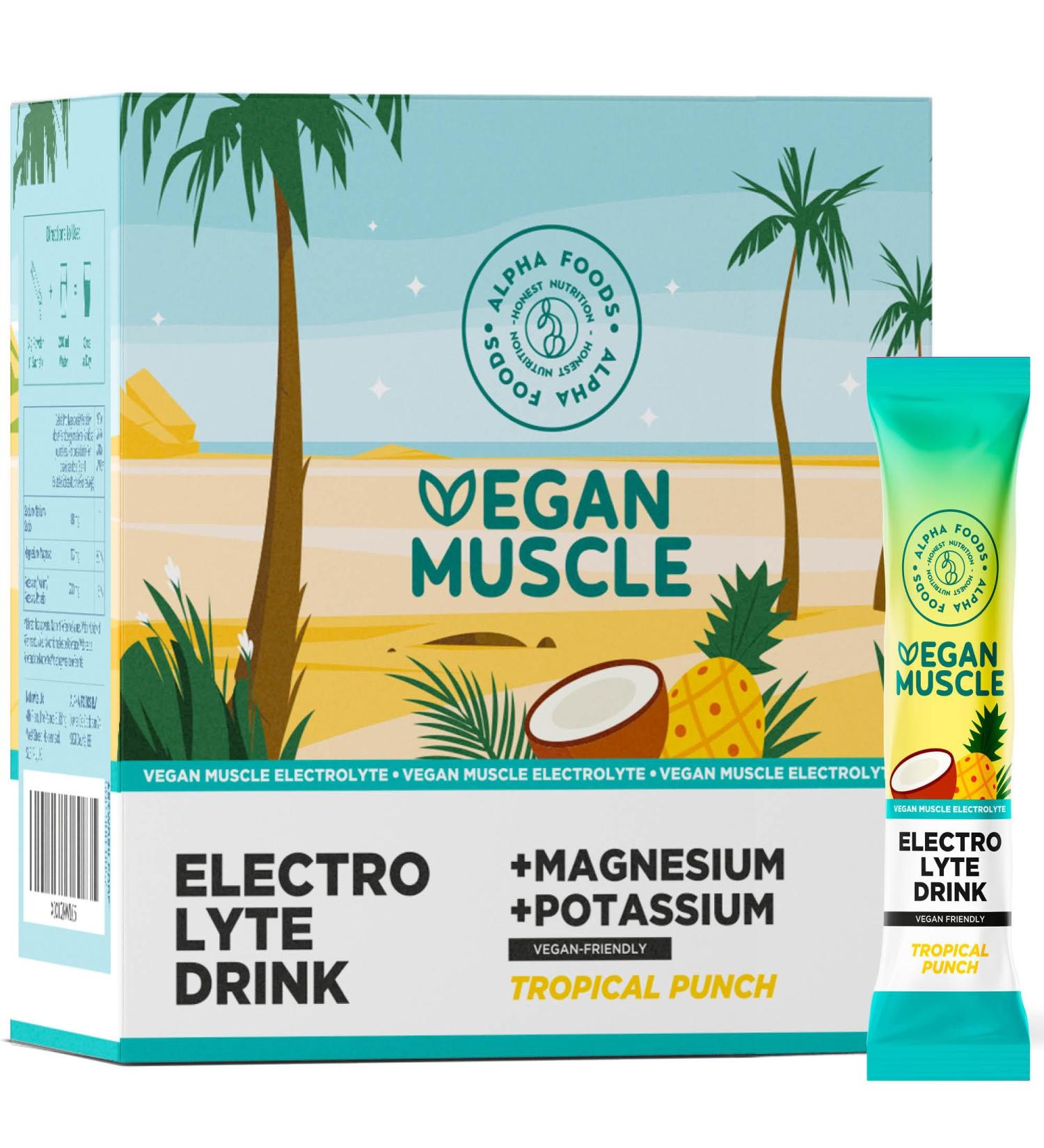 Electrolyte Complex Powder - Sugar-Free Sodium Magnesium & Potassium - 30 Portions - Sport Hydration - Fruit Punch Flavor - Buy Online on GoSupps.com