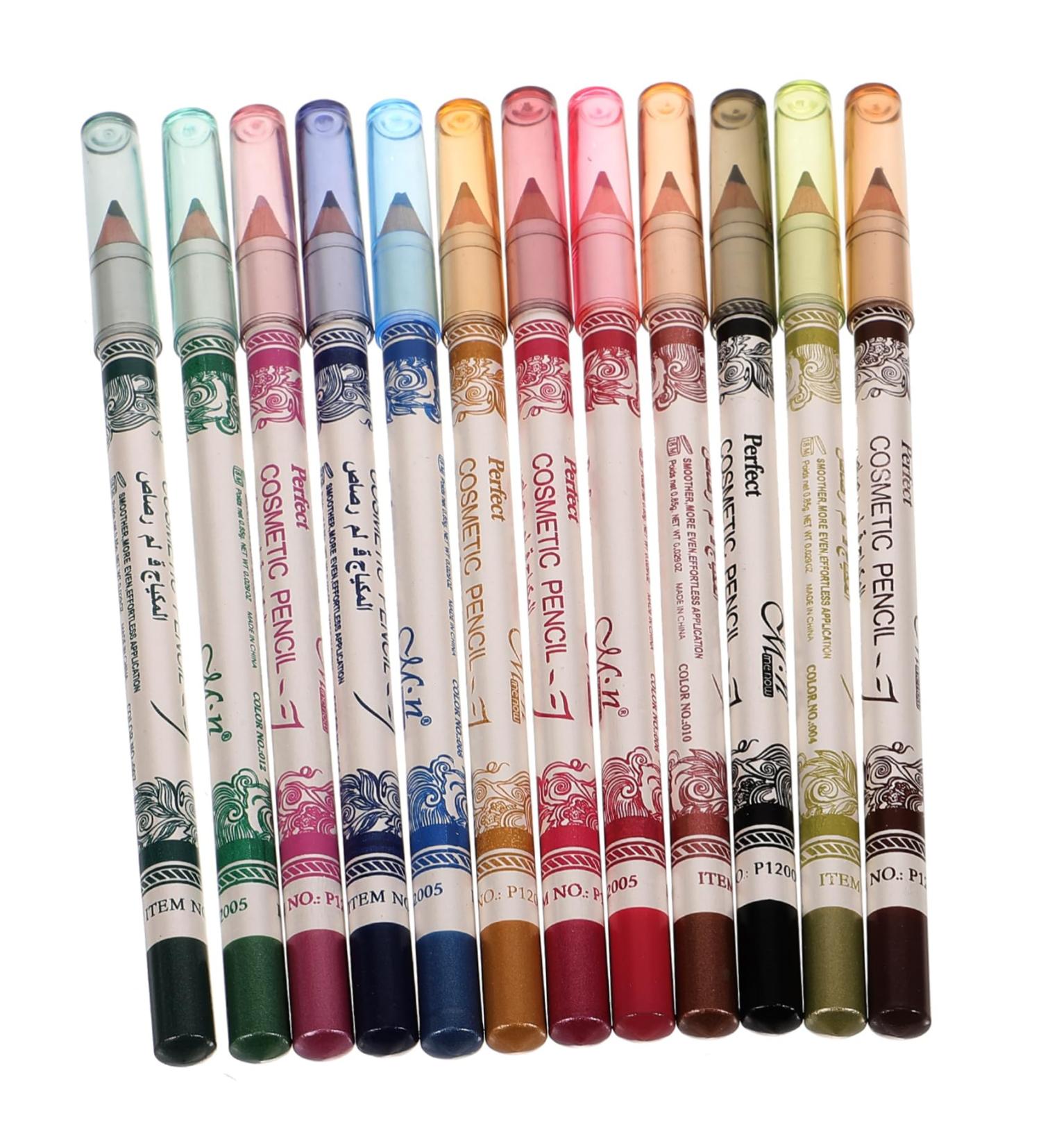 Beavorty 24 pcs Eyebrow Lip Makeup Cosmetic Colorful Liner Lasting Eyeliner Long Waterproof Pencil 1 count (Pack of 1) As Shownx2pcs - Buy Online on GoSupps.com