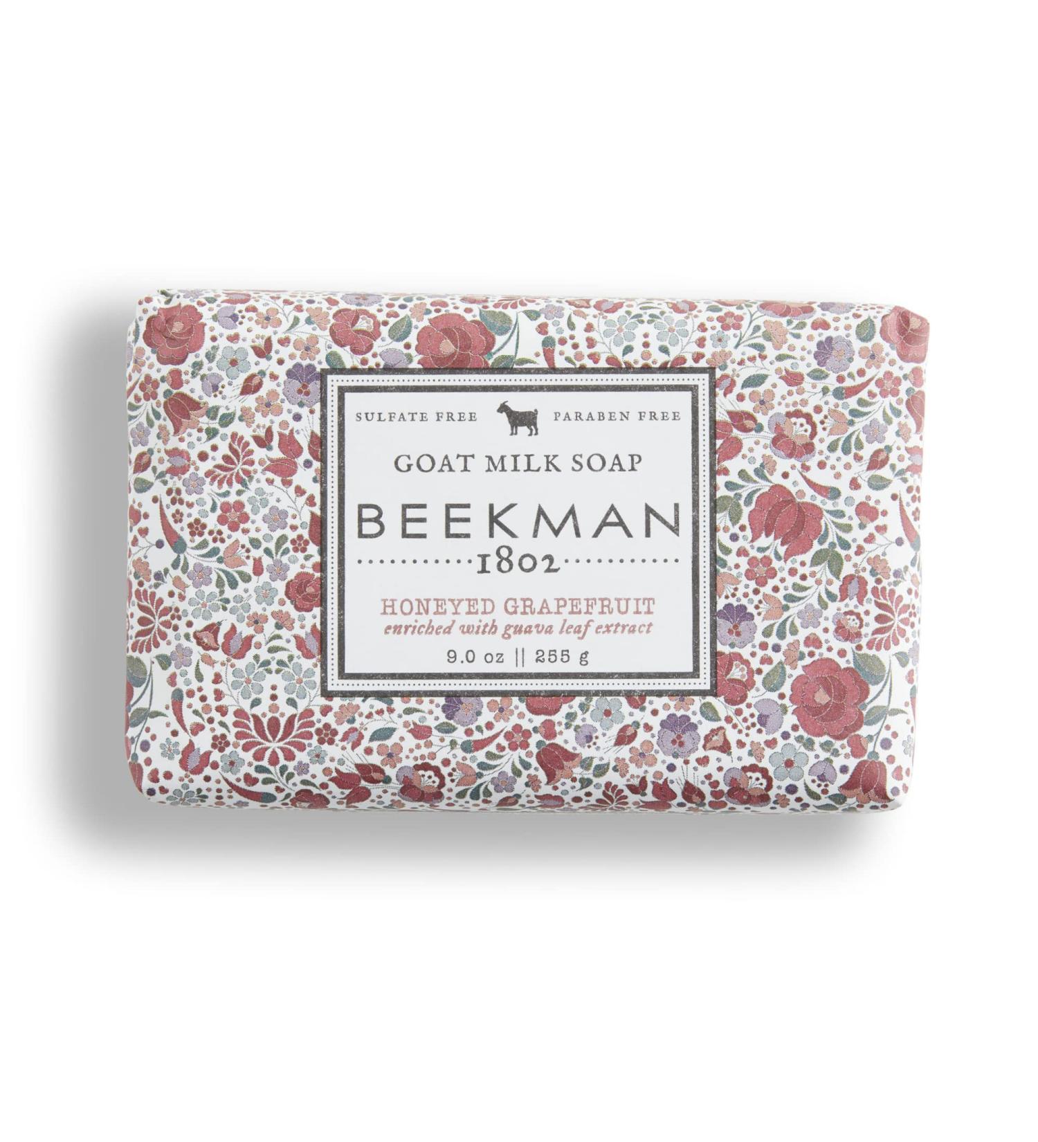 Beekman 1802 Goat Milk Soap Bar 9 oz - Honeyed Grapefruit - Nourishing, Moisturizing & Hydrating - Sensitive Skin Friendly - Cruelty Free - Buy Online on GoSupps.com
