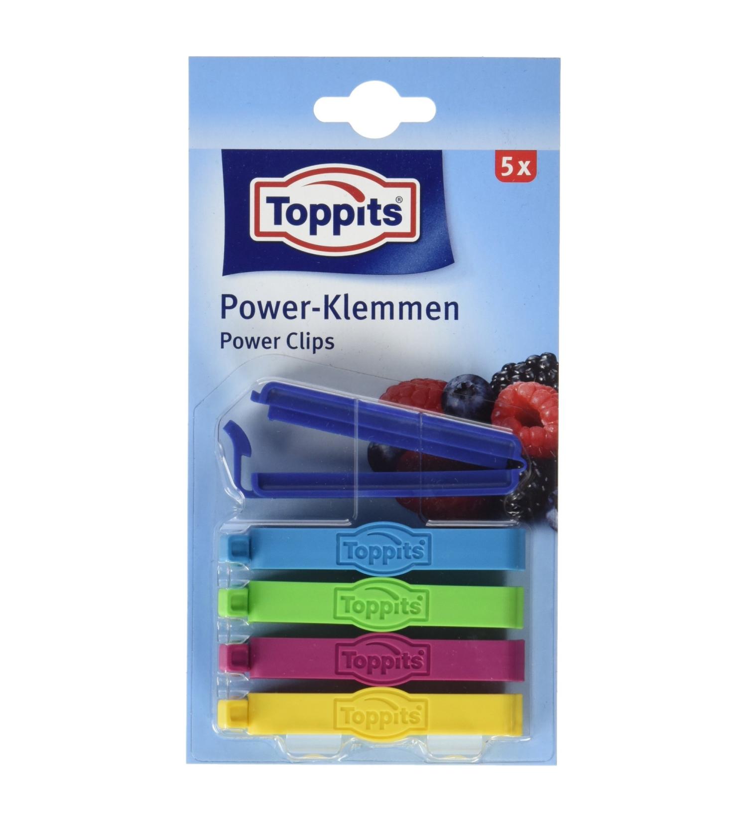 Buy Toppits Power Clamps - 5 Pieces | Durable & Versatile Kitchen Tools - International Shipping Available - Buy Online on GoSupps.com