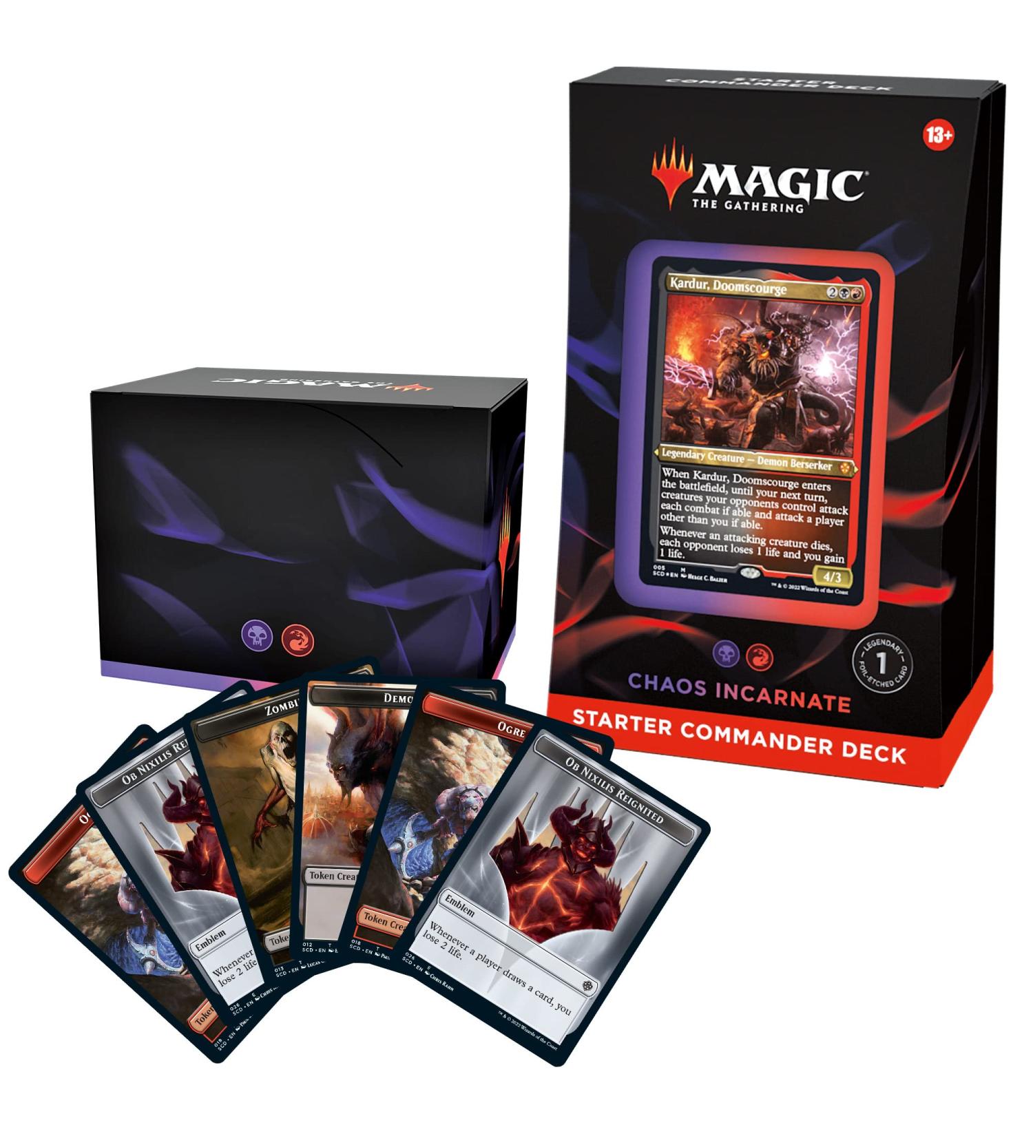 Magic The Gathering Starter Commander Deck - Chaos Incarnate (Black-Red) - Buy Online on GoSupps.com