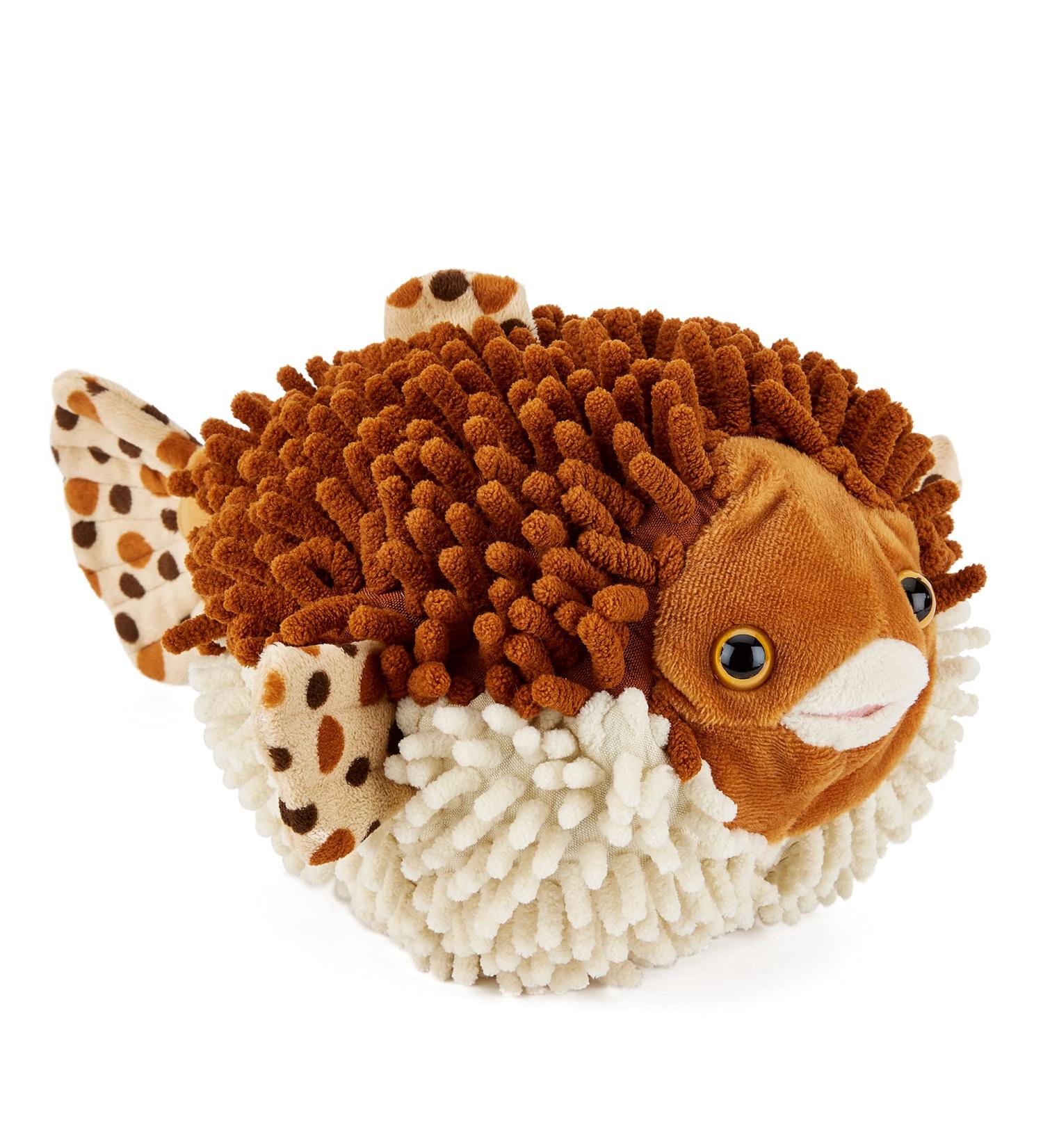 Zappi Co Plush Puffer Fish Stuffed Toy - Safari Animals Collection| Soft & Cuddly | 20cm Depth - Buy Online on GoSupps.com