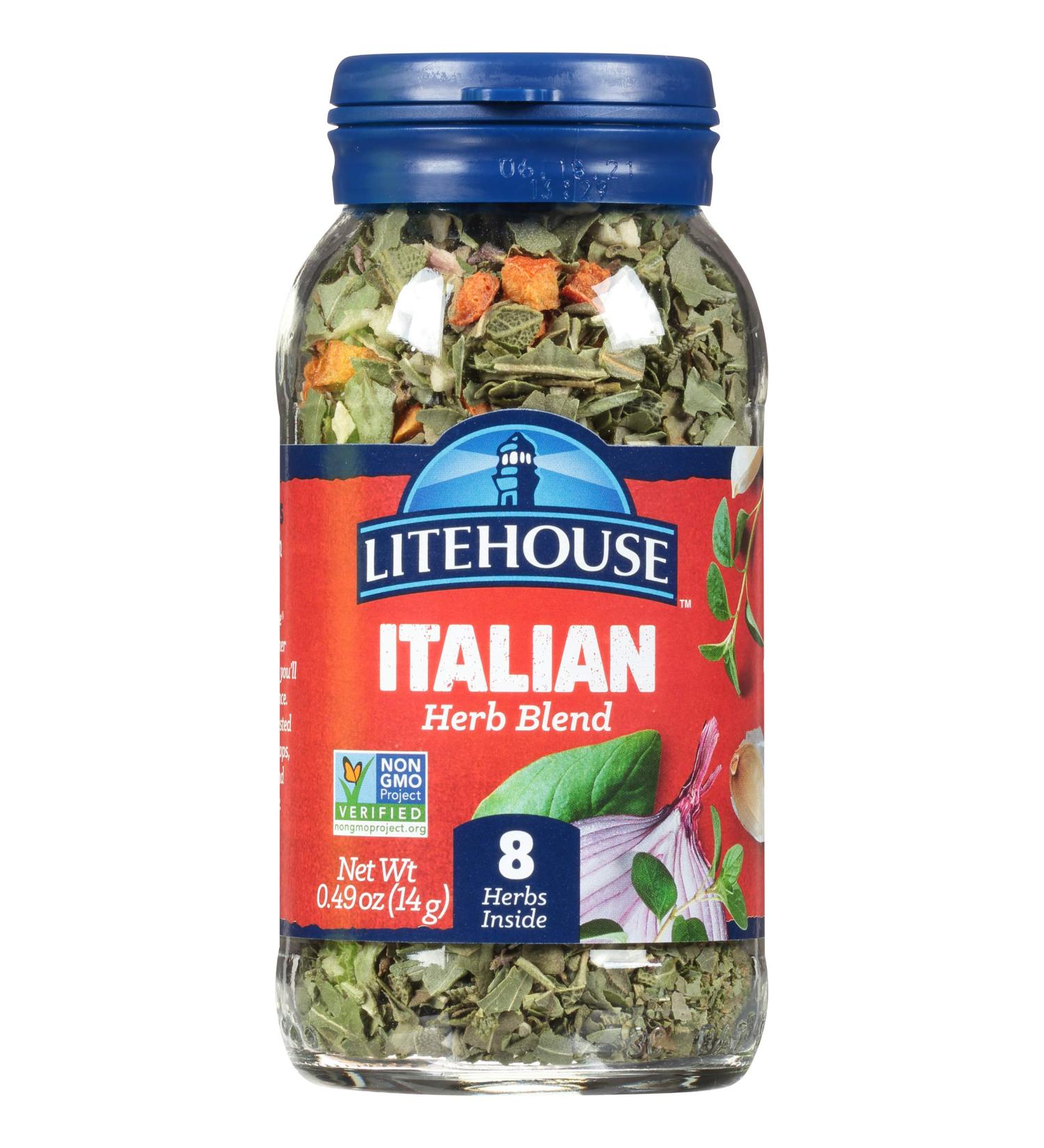 Litehouse Freeze Dried Italian Herb Blend 0.49oz - Pack of 1 | Premium Quality Herbs for Cooking | Buy Online - Buy Online on GoSupps.com