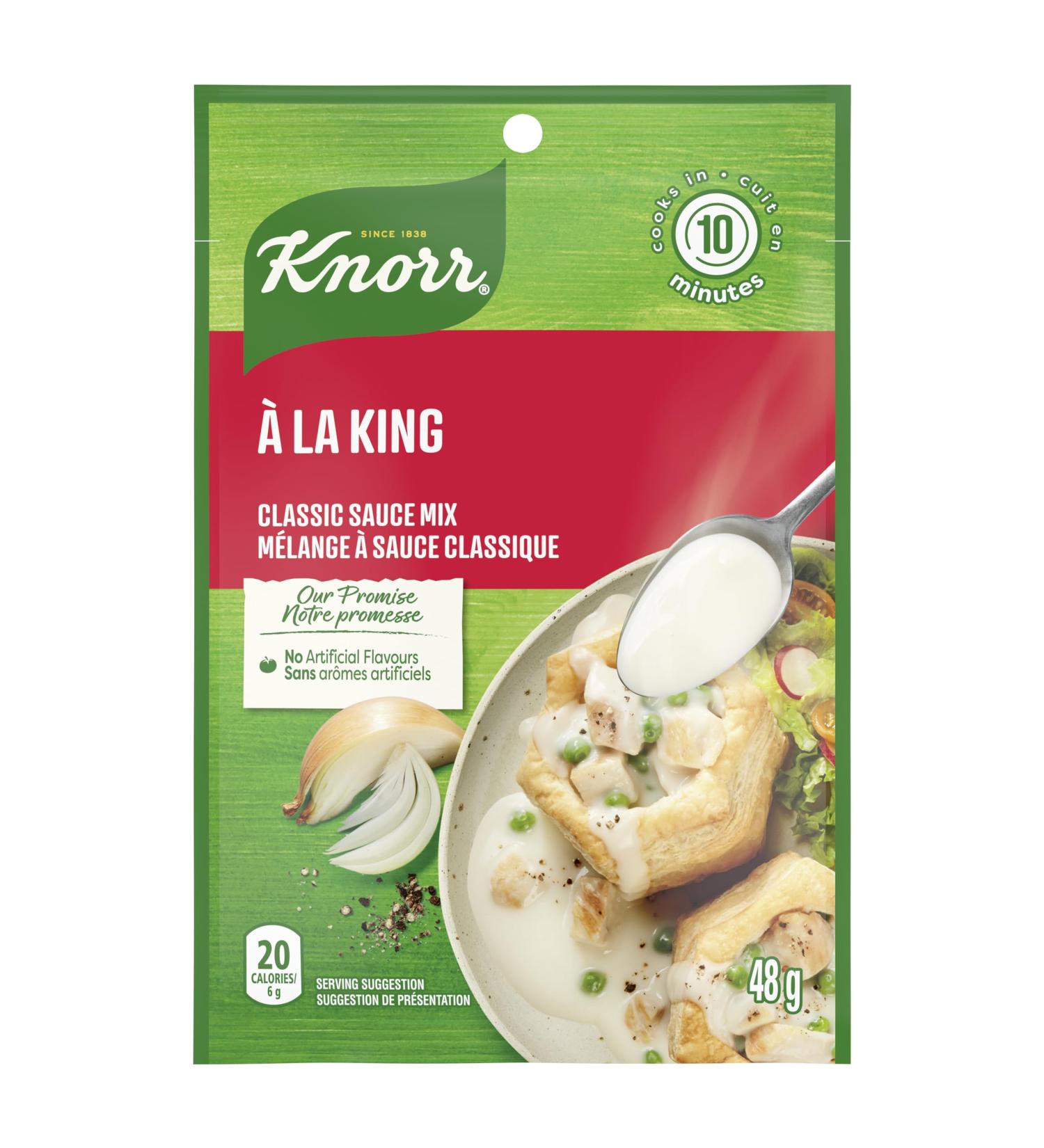 Knorr Classic Sauce Mix for a classic French light sauce or creamy pasta sauce La King no artificial flavours 48 g 24 count - Buy Online on GoSupps.com
