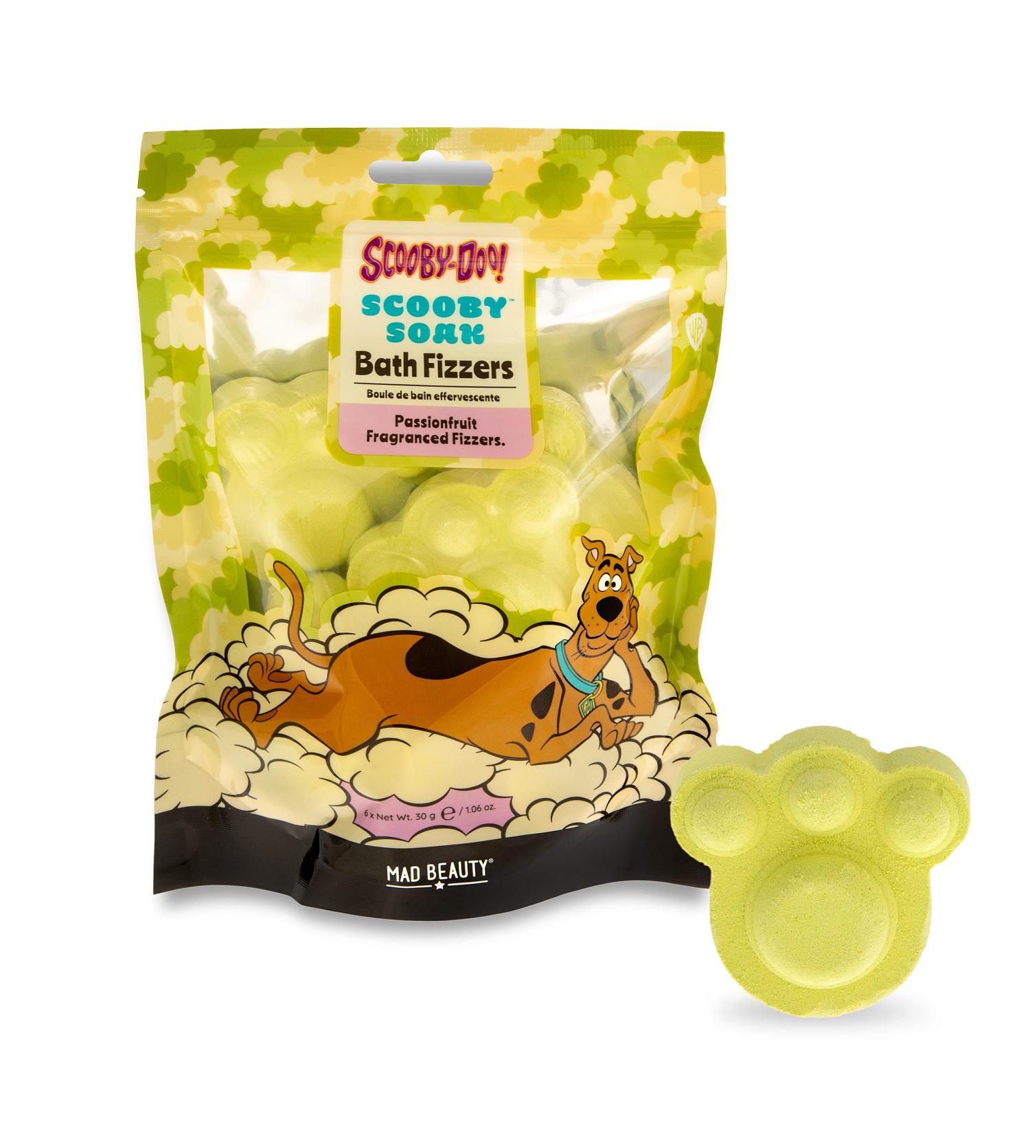 MAD BEAUTY Scooby-Doo Passionfruit Bath Fizzers - 6 Pack (6x1.06oz) | Full Body Care | Glowing Skin | Relax & Unwind - Buy Online on GoSupps.com