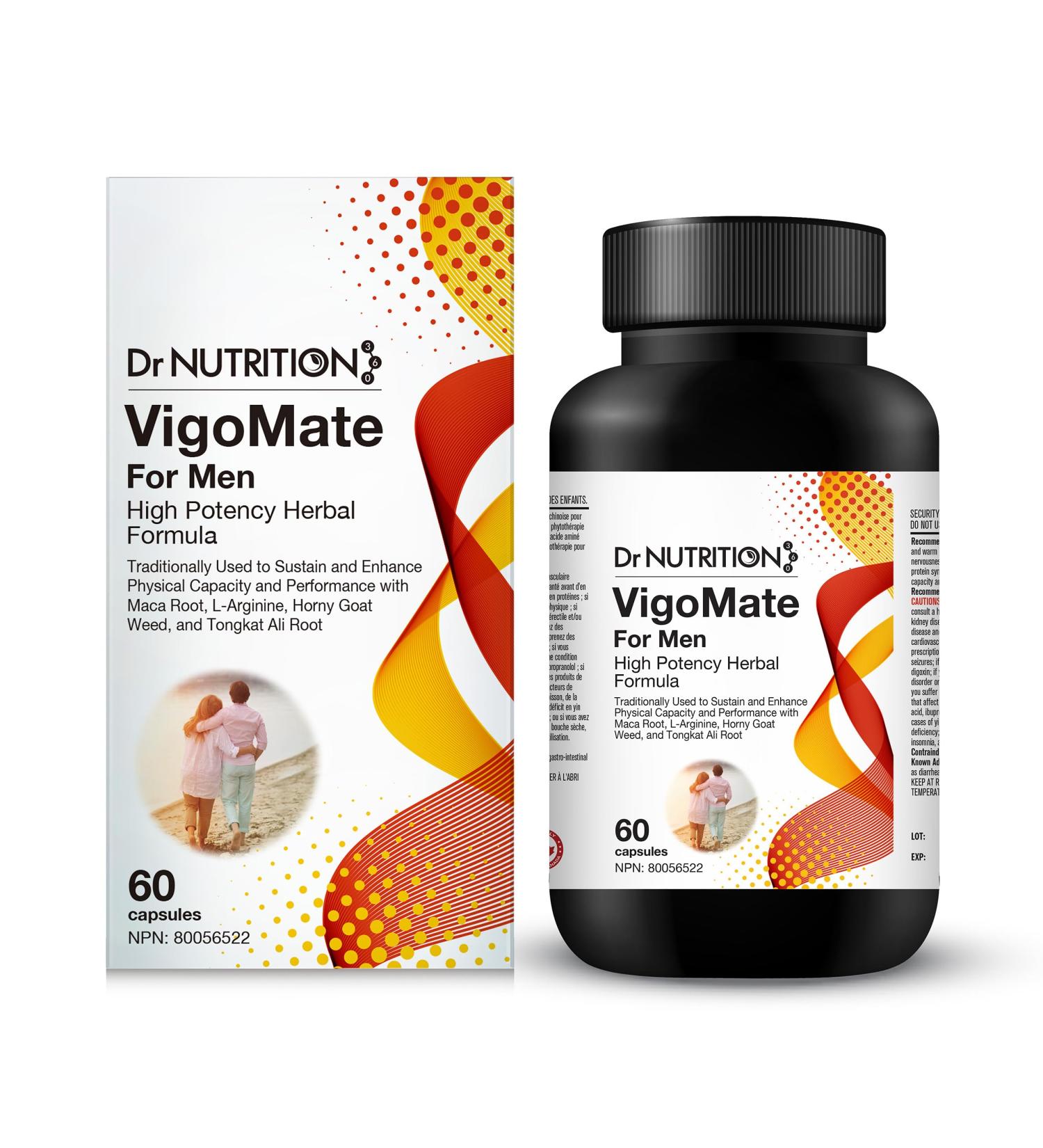 Dr Nutrition 360 - VigoMate For Men - Sustain And Enhance Physical Capability And Performance - Boost Libido - Support Healthy Testosterone Levels - 60 Capsules - Buy Online on GoSupps.com