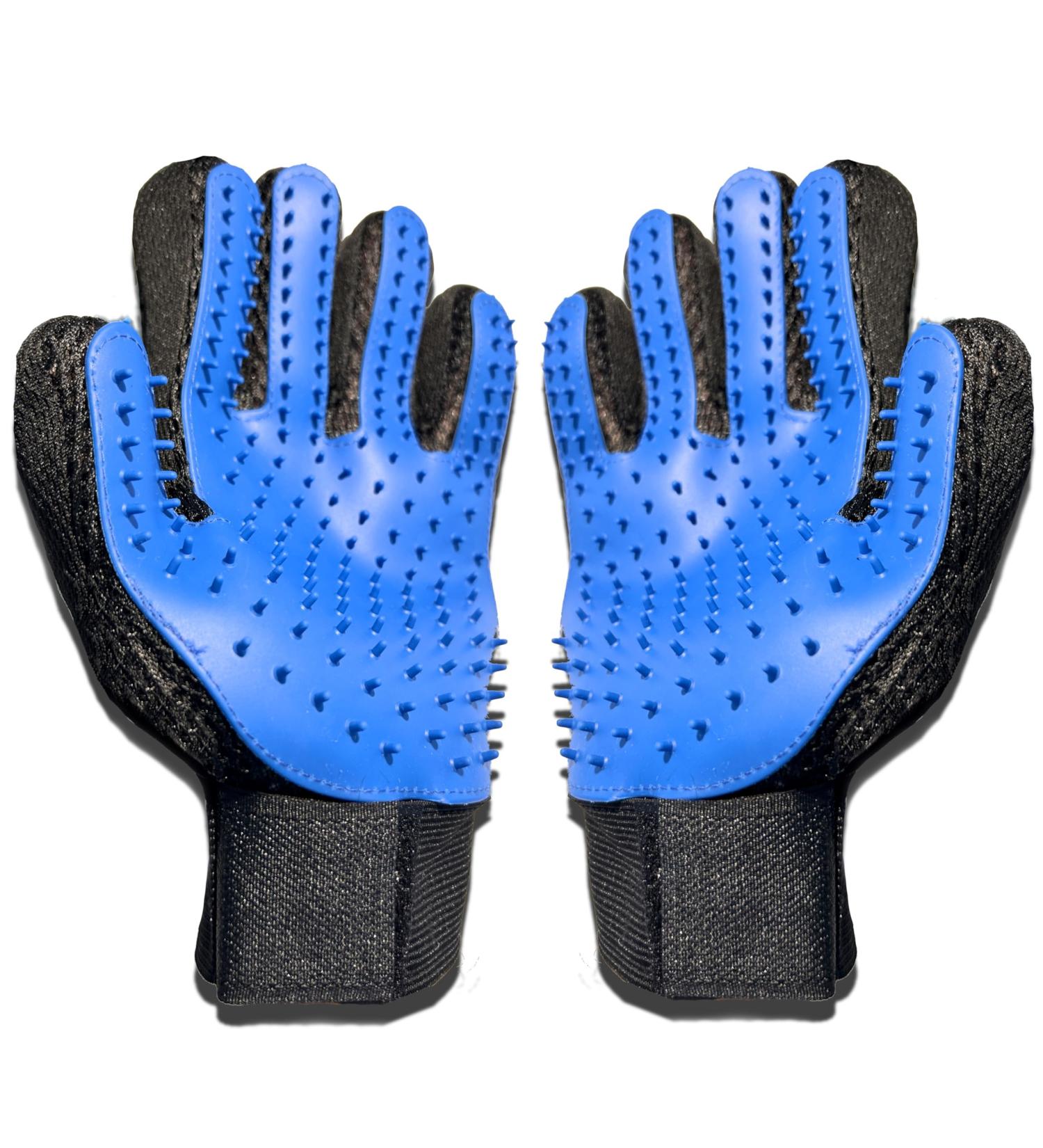 IDEARES Pet Grooming Glove with 259 Pins - 2 Pack - For Dogs, Cats, Rabbits & Horses - Long/Short/Curly Hair - Grooming Mitt for Pets - Buy Online on GoSupps.com
