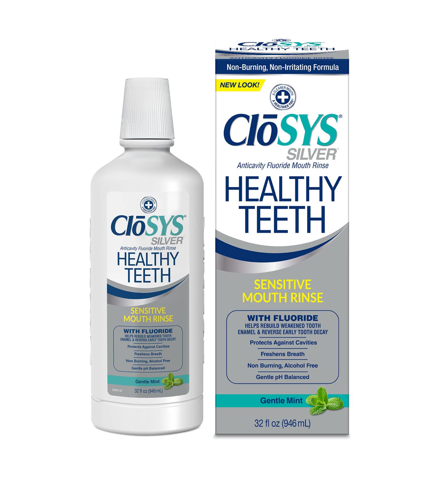 CloSYS Healthy Teeth Oral Rinse Mouthwash - 32 Fl Oz (Pack of 1) - Promotes Healthy Teeth - Buy Online on GoSupps.com