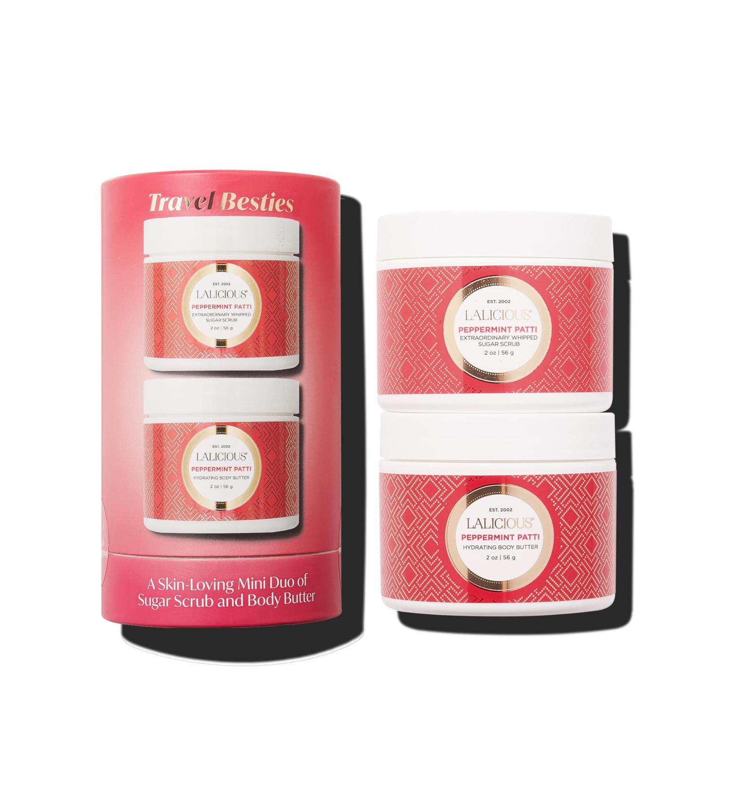LALICIOUS Set Sugar Peppermint Scrub Scrub and Body Butter
