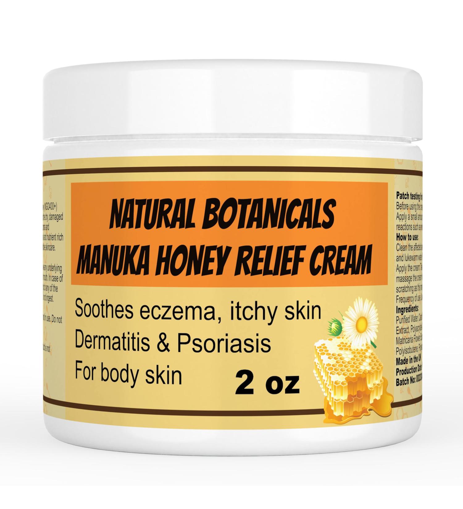 Manuka Honey Eczema Balm - Soothing Relief for Psoriasis Rashes Itchy Skin | 2 Fl Oz (Pack of 6) - Ideal for Kids & Adults - Buy Online on GoSupps.com