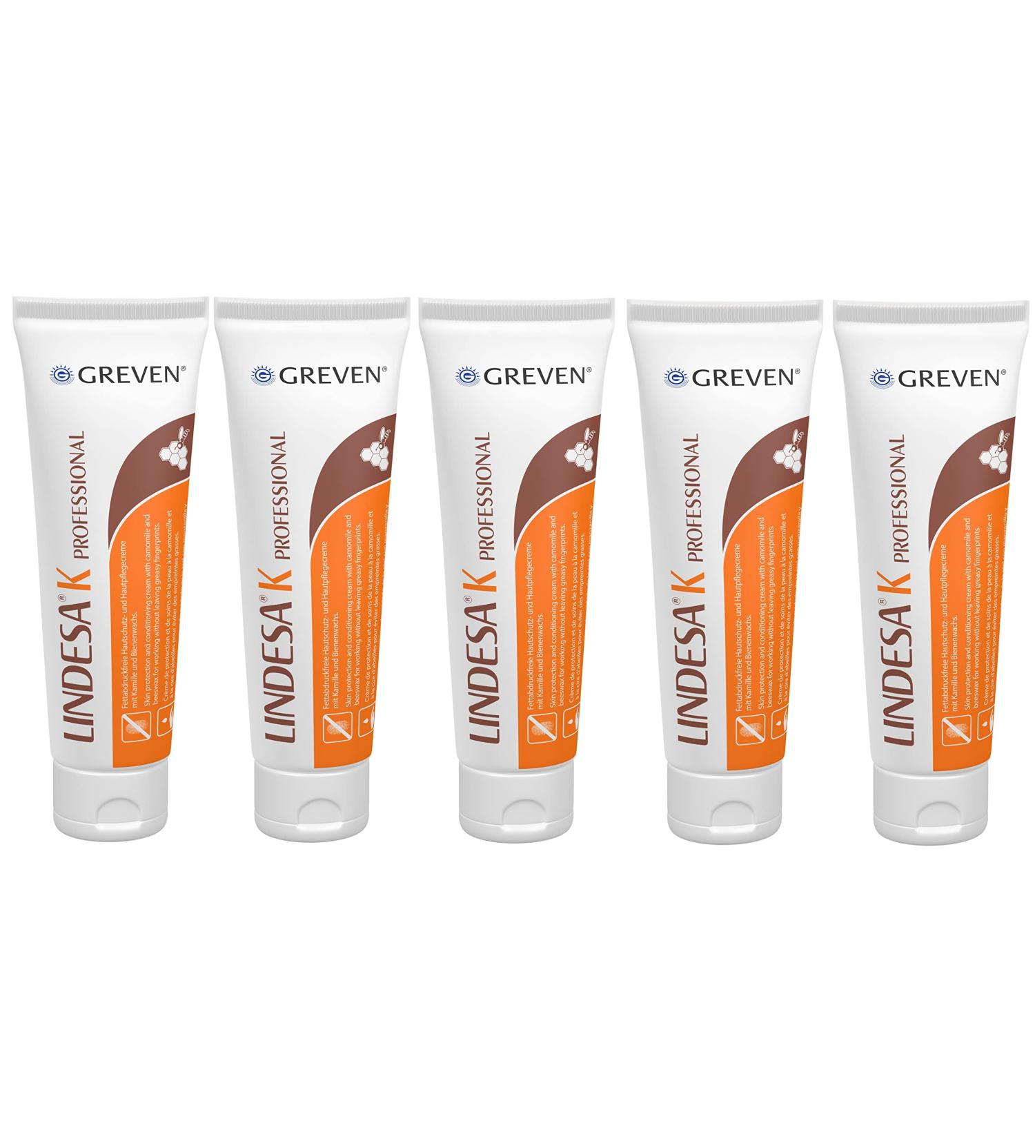 Lindesa K Professional Cream - 5 x 100 ml Tubes for Optimal Skin Care | International Shipping Available - Buy Online on GoSupps.com
