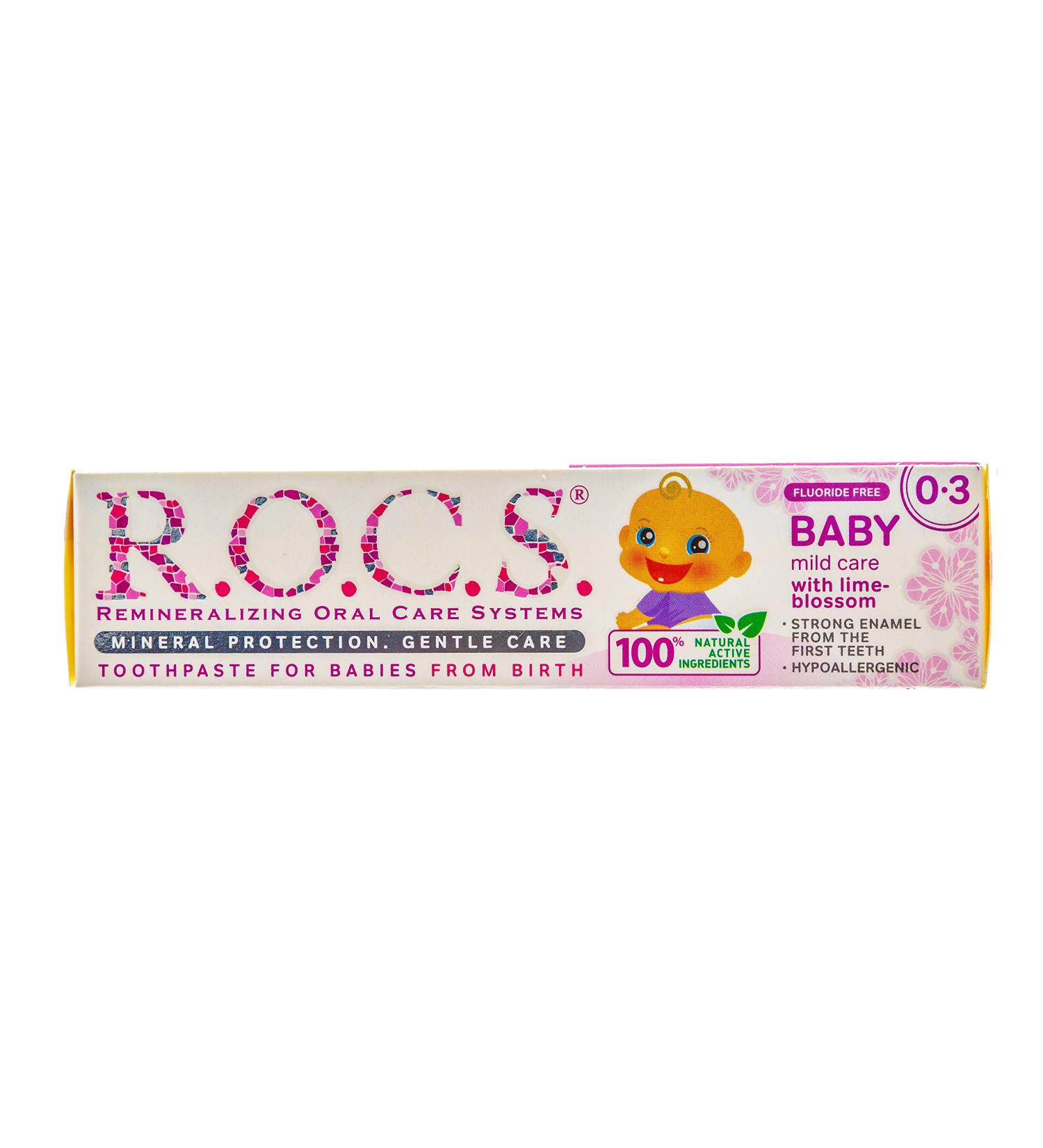 R.O.C.S. Baby mild Care with Lime Blossom Toothpaste 0-3 Years 35ml