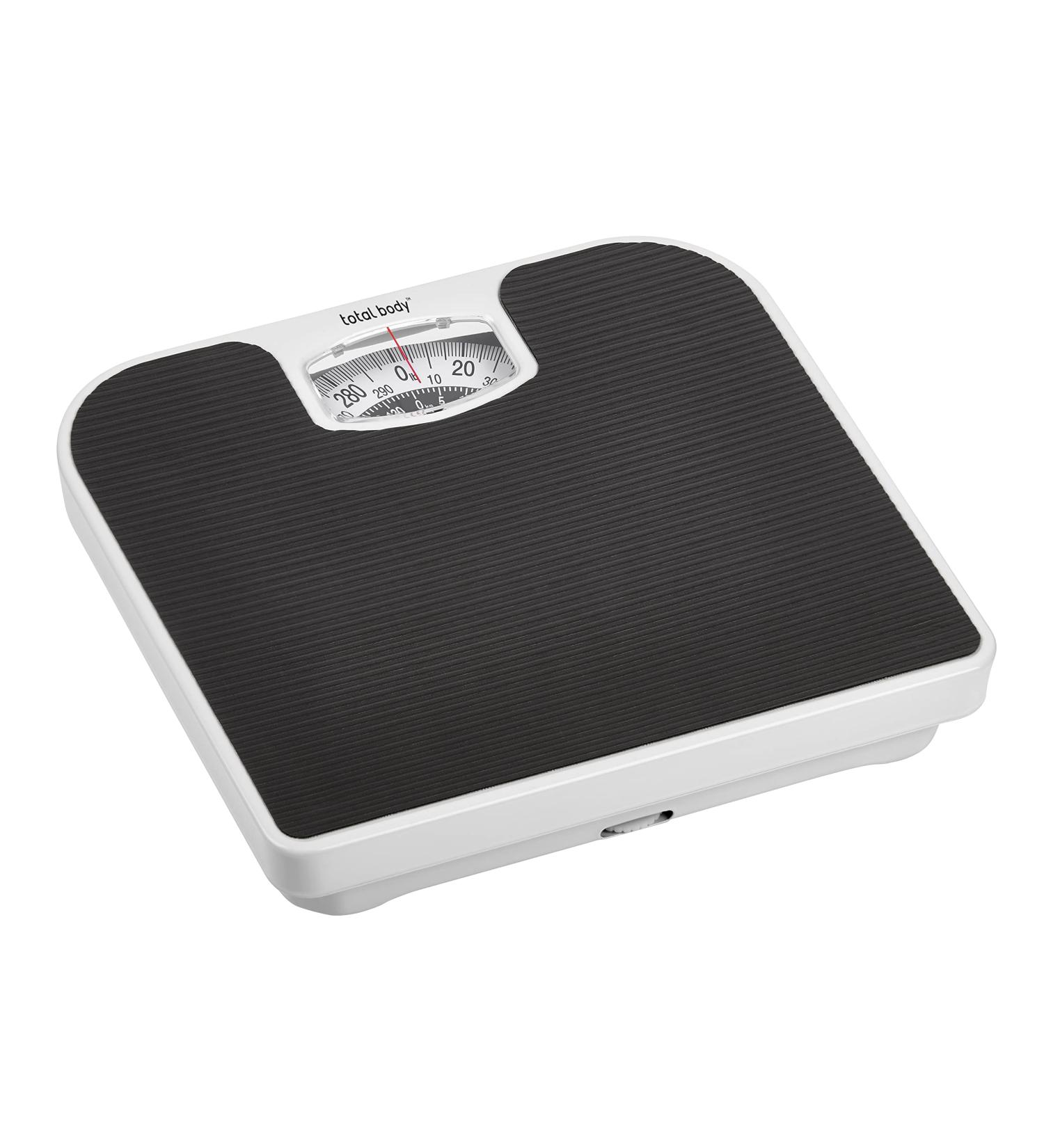 Total Body Mechanical Personal Scale - Sturdy Design Precision Weight Monitoring Black Casing Easy-to-Use 300 lbs Capacity Classic Weight Tracking - Buy Online on GoSupps.com