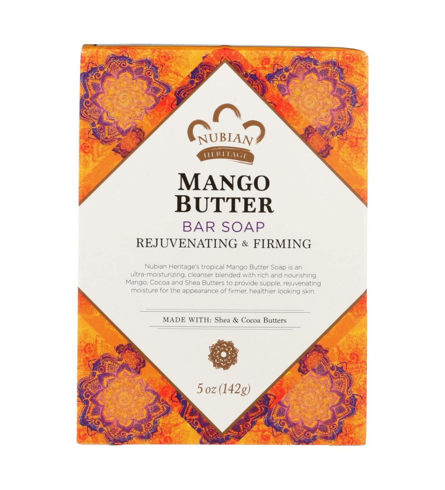 Nubian Heritage Mango Butter Bar Soap 5 oz (142 g)
