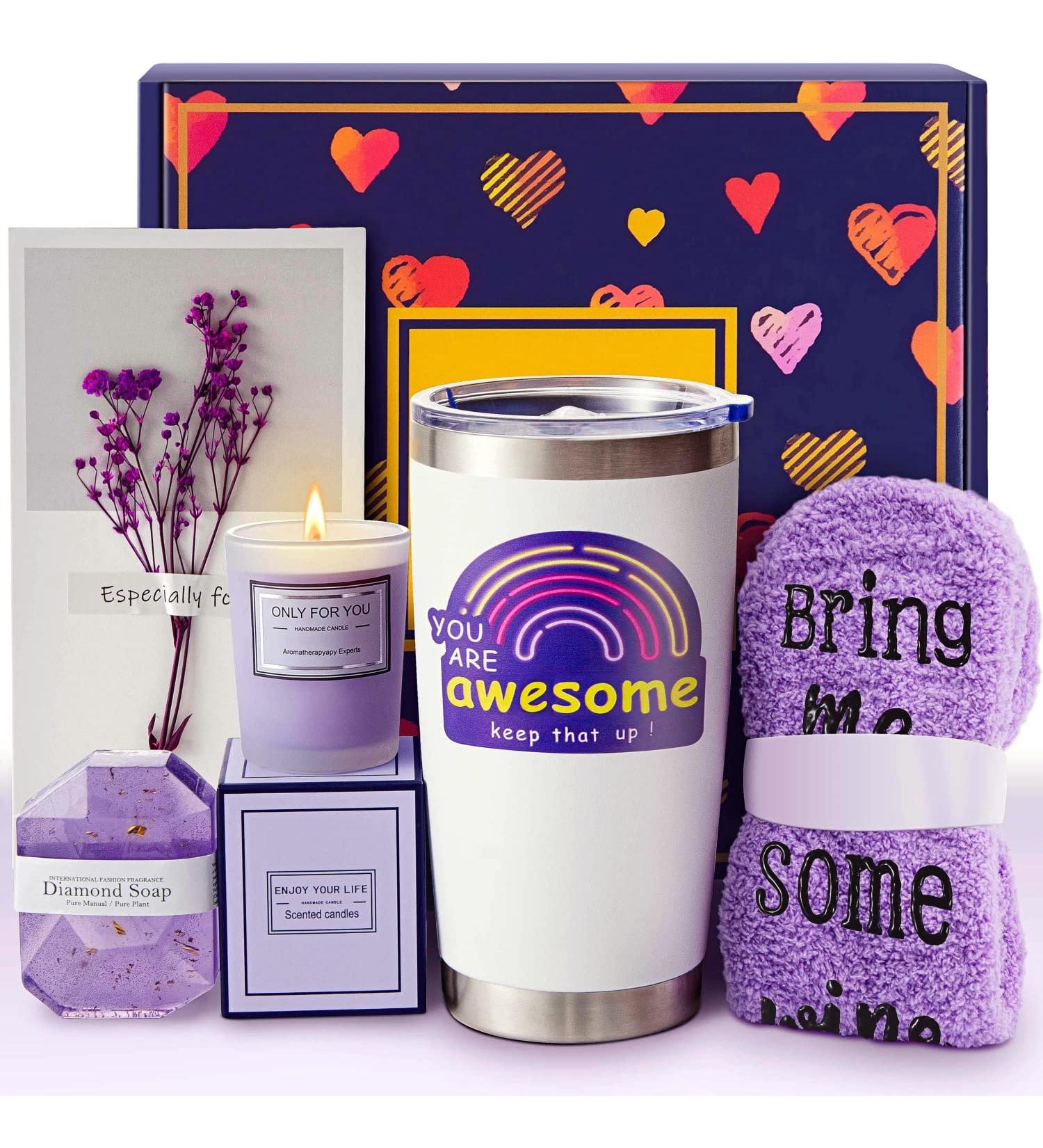 Gift Basket for Women Spa Relaxing Funny Inspirational Gifts for Her | Birthday & Mother's Day Gifts for Mom, Daughter, Sister, Friends, Wife, Teacher, Nurse - Buy Online on GoSupps.com