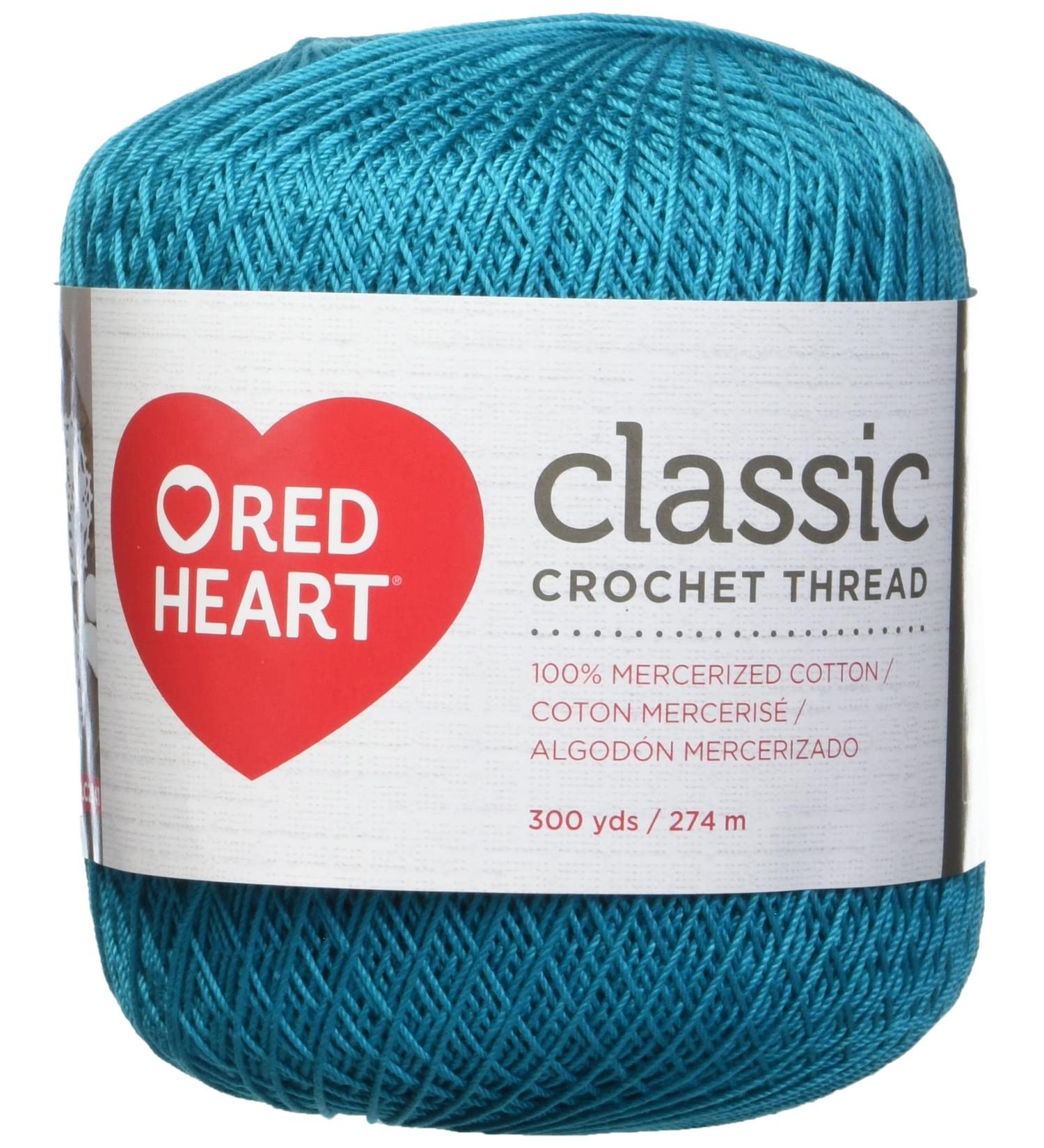 Red Heart Crochet Thread Yarn - 300 Yards - Peacock Color - Buy Online on GoSupps.com