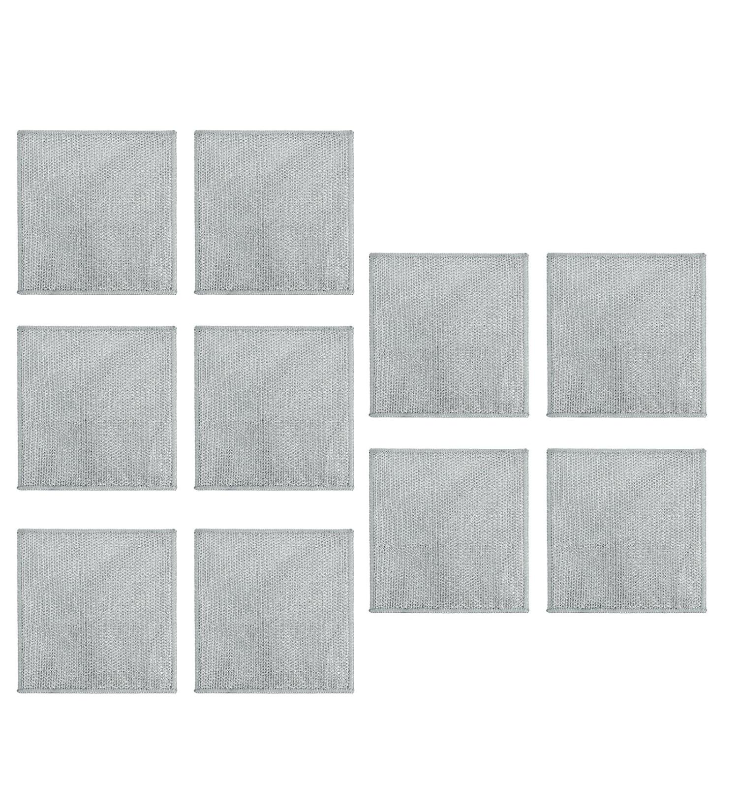 W-LOVNEST 5/10pcs Double Sided Dishcloth Multipurposes Wire Dishwashing Rag Cleaning Cloth Magics Dish Towel for Kitchen Cleaner Cleaning Cloths - Buy Online on GoSupps.com