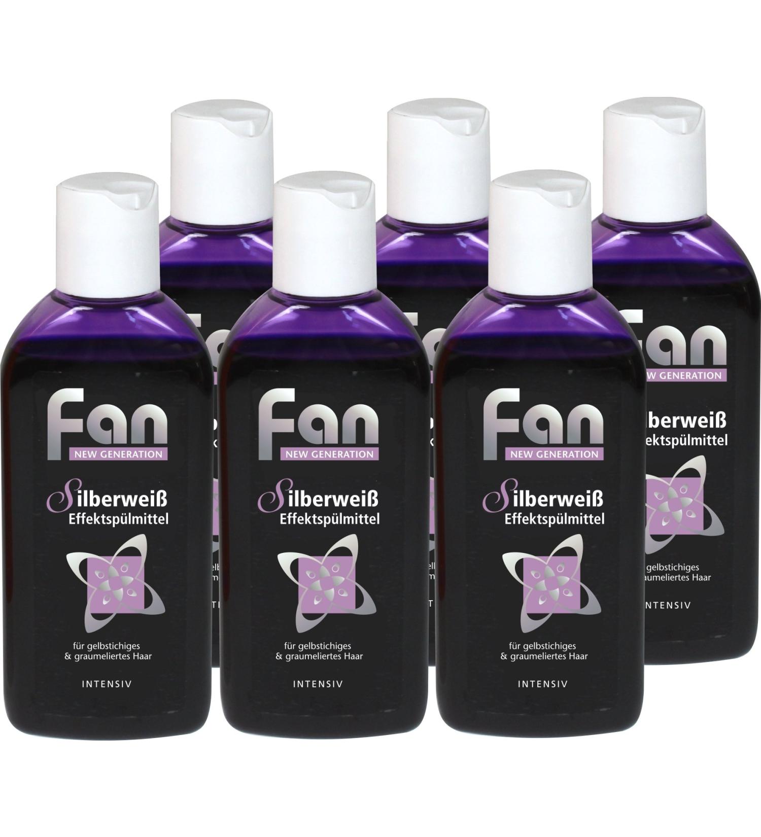 Buy Fan Silver White Effect Dishwashing Liquid - 100ml Pack of 6 | Anti-Yellow Tint | Original Formula | International Shipping Available - Buy Online on GoSupps.com