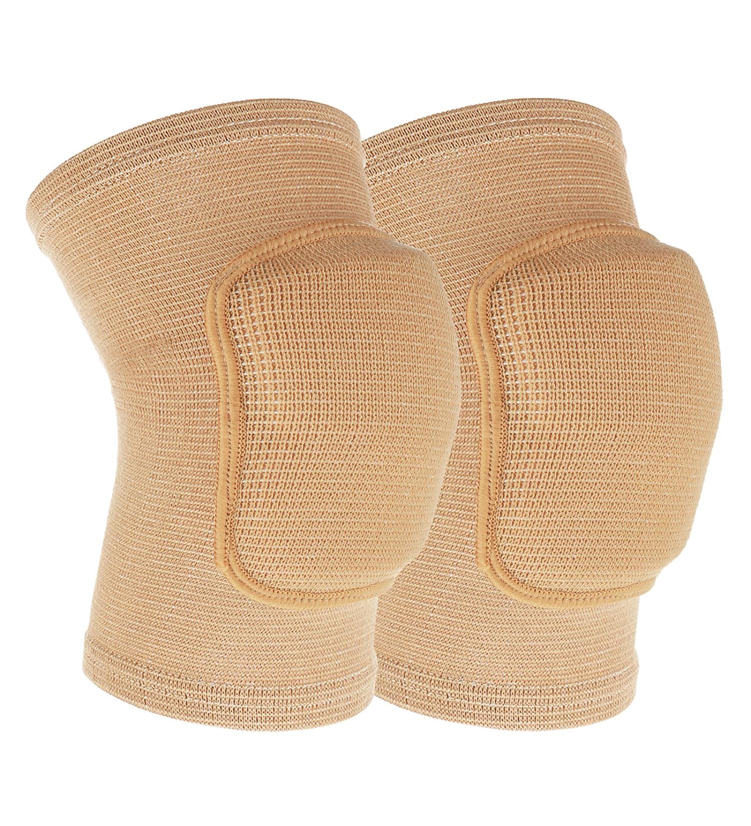 Sibba Compression Elbow Pads - Breathable Arm Brace Support for Kids Men & Women | Fitness Volleyball & Basketball Protector (Nude - Buy Online on GoSupps.com
