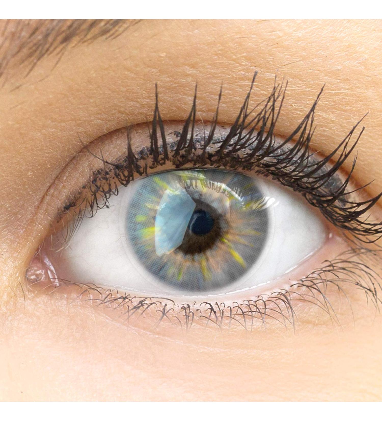 Glamlens Sevilla Gray Contact Lenses | Natural Strongly Covering Gray | Silicone Hydrogel | 1 Pair (2 pcs) | Dia 14.50 | International Shipping Available - Buy Online on GoSupps.com