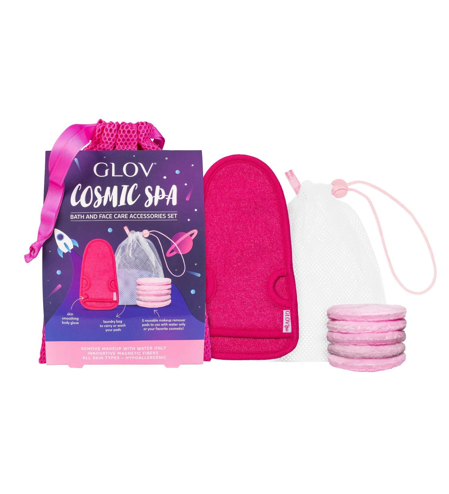 Peeling Glove & Massage Shoe Set | Bamboo Shower Sponge & Cotton Pads | Hypoallergenic for All Skin Types | Ideal Gift 2 Pieces - Buy Online on GoSupps.com