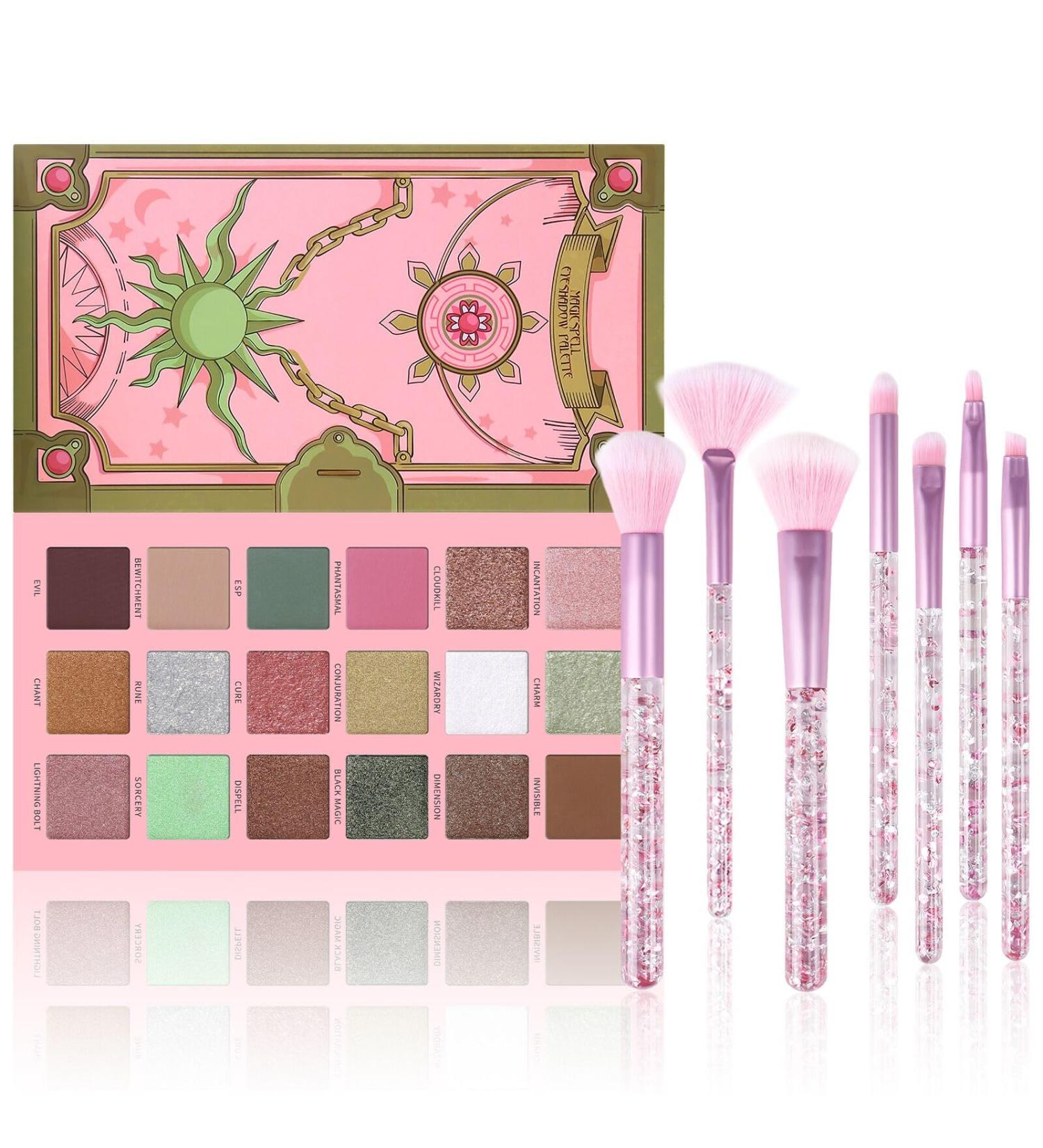 18 Colors Eyeshadow Palette & Brush Set High Pigmented Makeup Kit for Women & Teens | MAGIC SPELL KIT - Buy Online on GoSupps.com