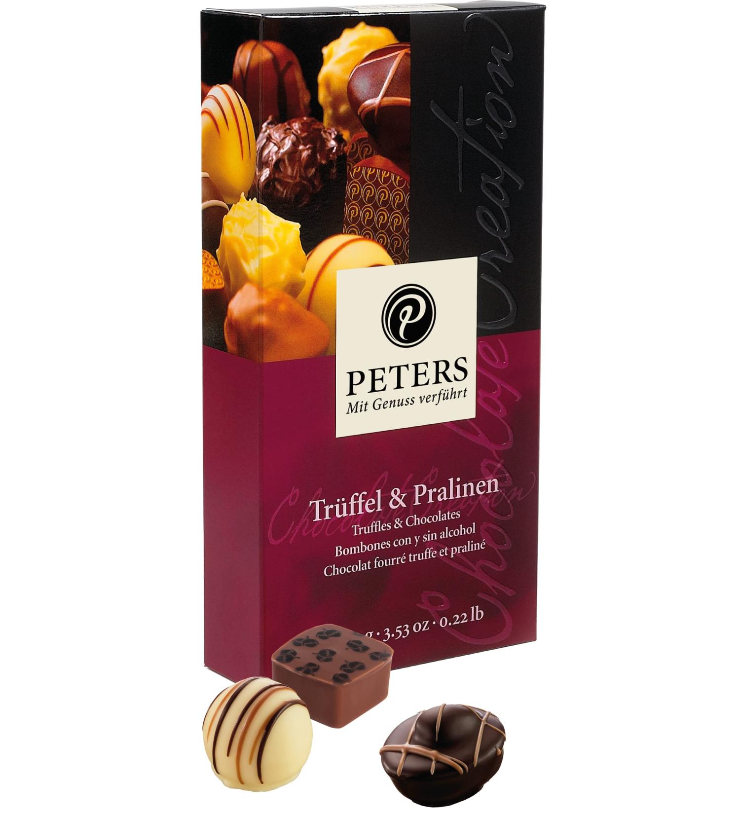 Peters Seduced with Pleasure | Premium Truffle & Chocolate Mixture | High-Quality Alcohol-Infused Pralin s | 100g Gift Idea | Made in Germany - Buy Online on GoSupps.com