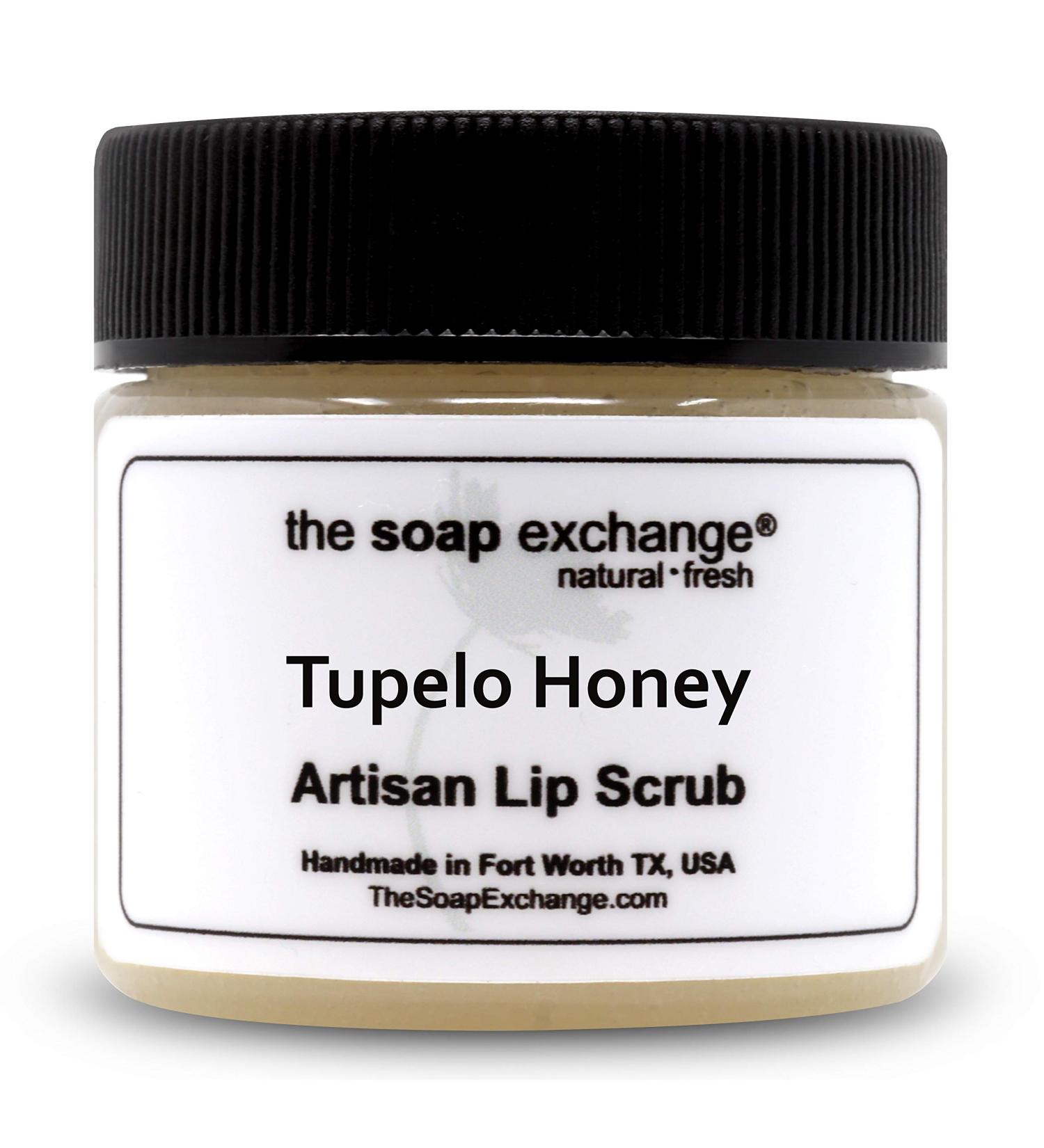 Lip Scrub - Tupelo Honey Flavor - Handcrafted Natural Lip Care | Exfoliate Hydrate & Protect - 1.5 oz Made in the USA - Buy Online on GoSupps.com