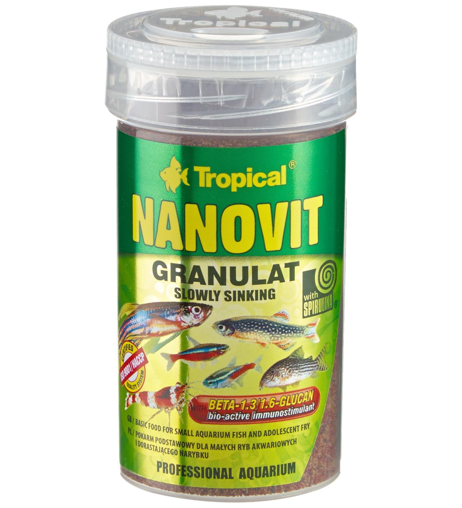 TROPICAL Nanovit Granulat for Aquariums 100 ML - Pack of 2 - Buy Online on GoSupps.com