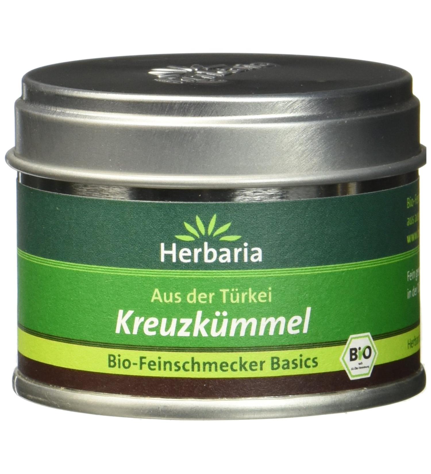 Herbaria Organic Cumin Powder Finely Ground 25g Can | Premium Spice for International Shipping - Buy Online on GoSupps.com