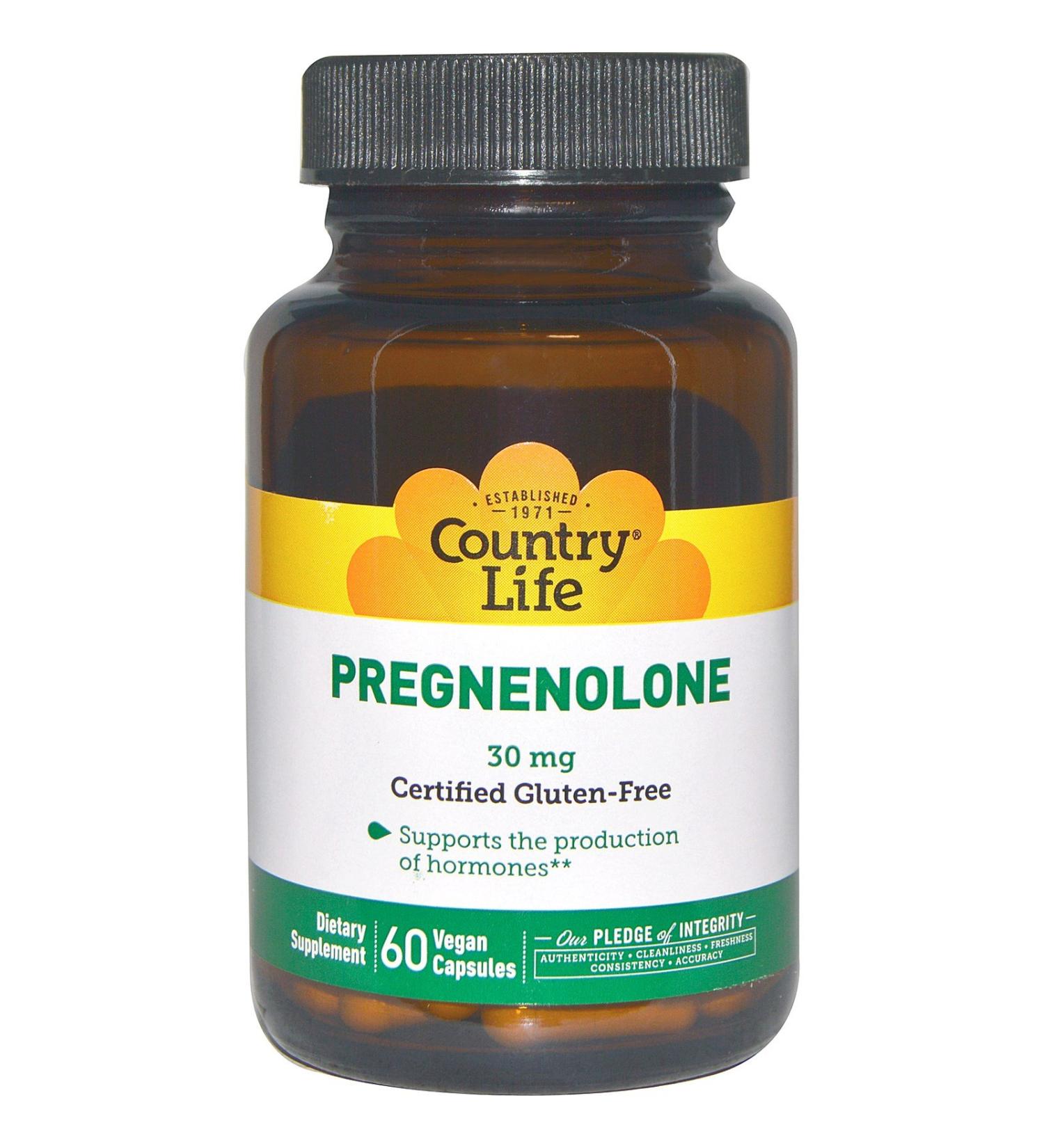 Country Life Pregnenolone 30 mg 60 Vegan Capsules